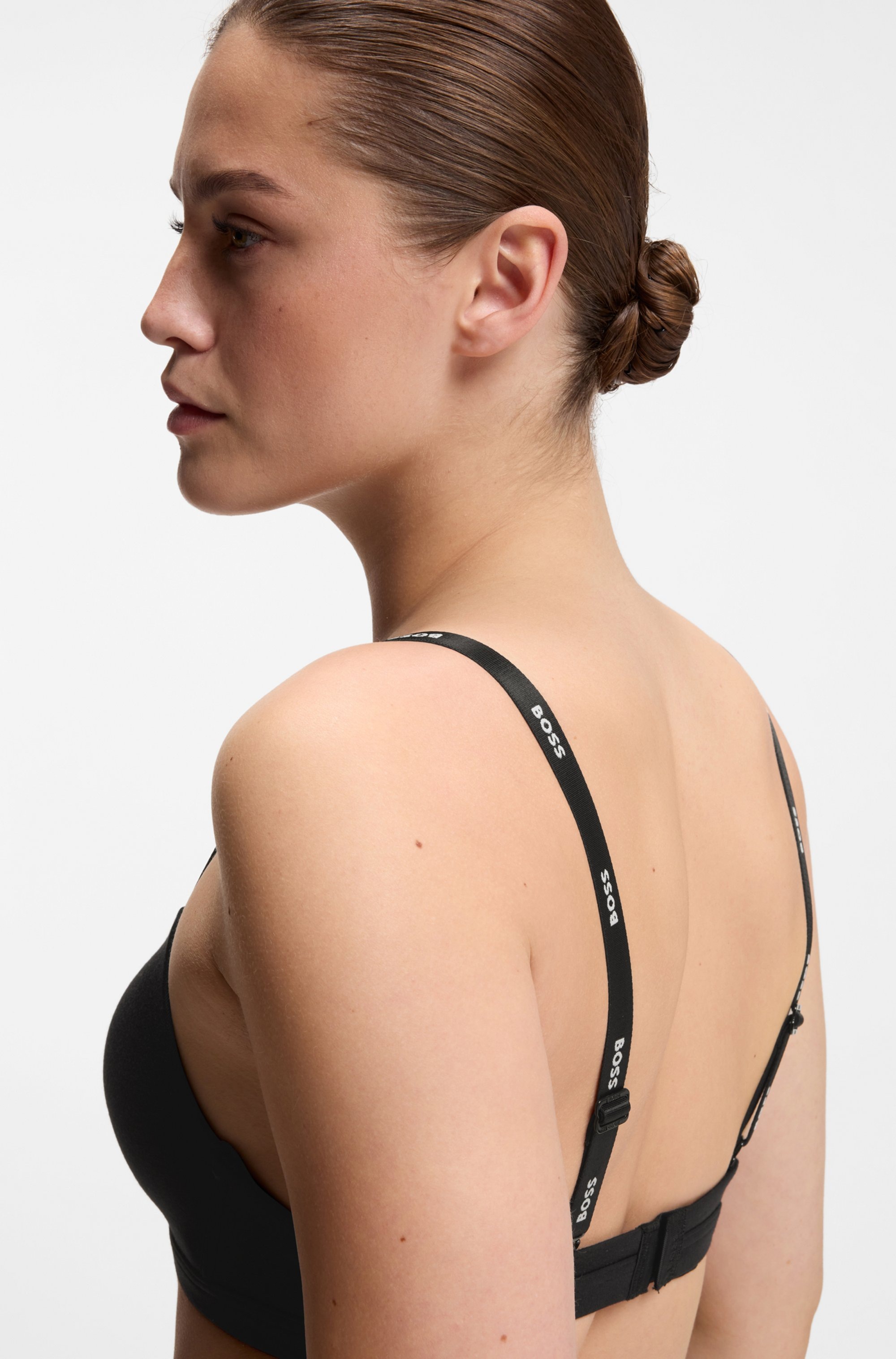 BOSS Soutien-gorge triangle »TRIANGLE PADDED CI« avec inscription BOSS sur les bretelles