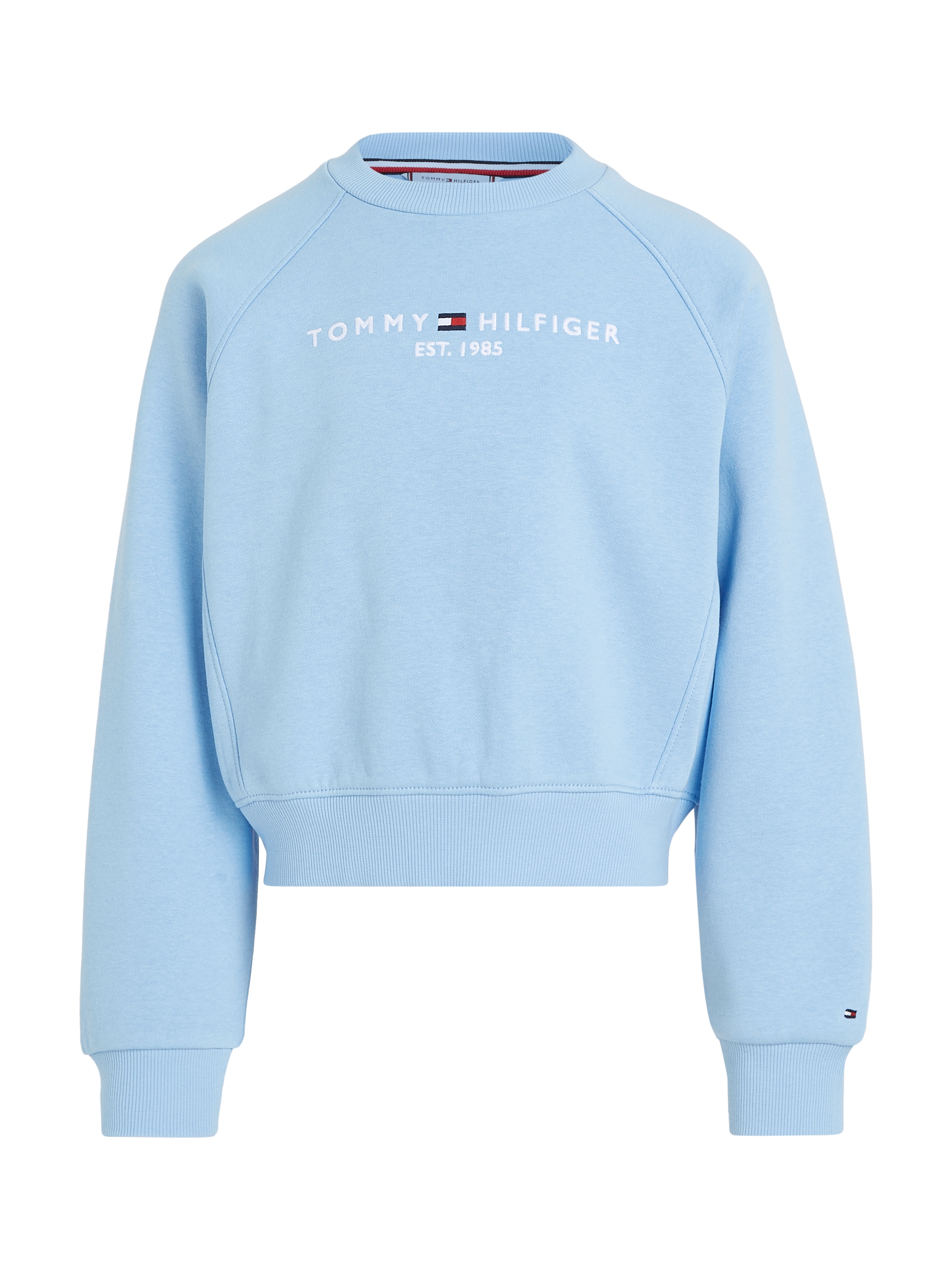 Tommy Hilfiger Sweatshirt »ESSENTIAL EMBROIDERED FLEECE CN«, Kinder bis 16 Jahre mit Logoprägung