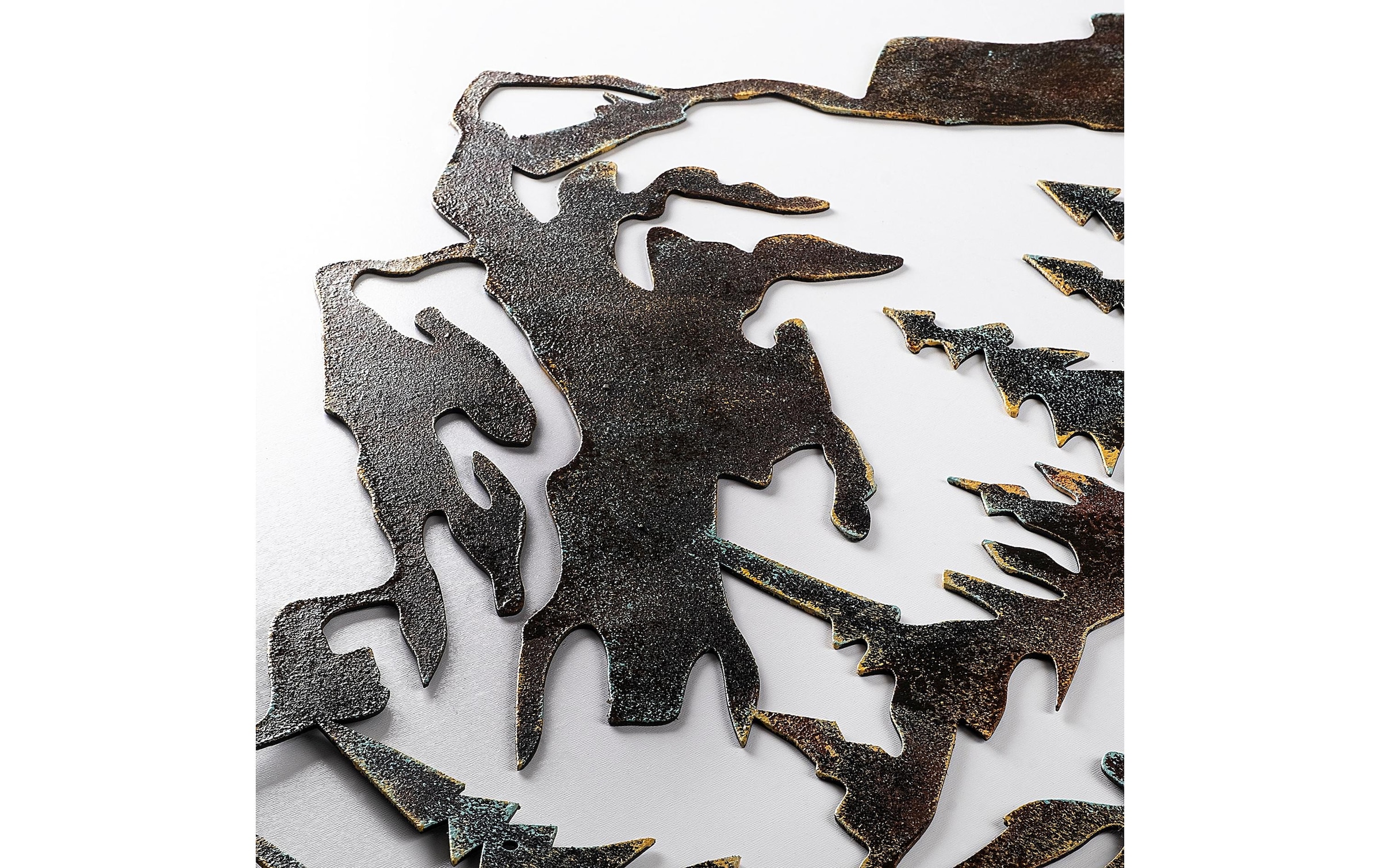 Wanddekoobjekt »Wallxpert Mountain 70 x 40 cm Metall«