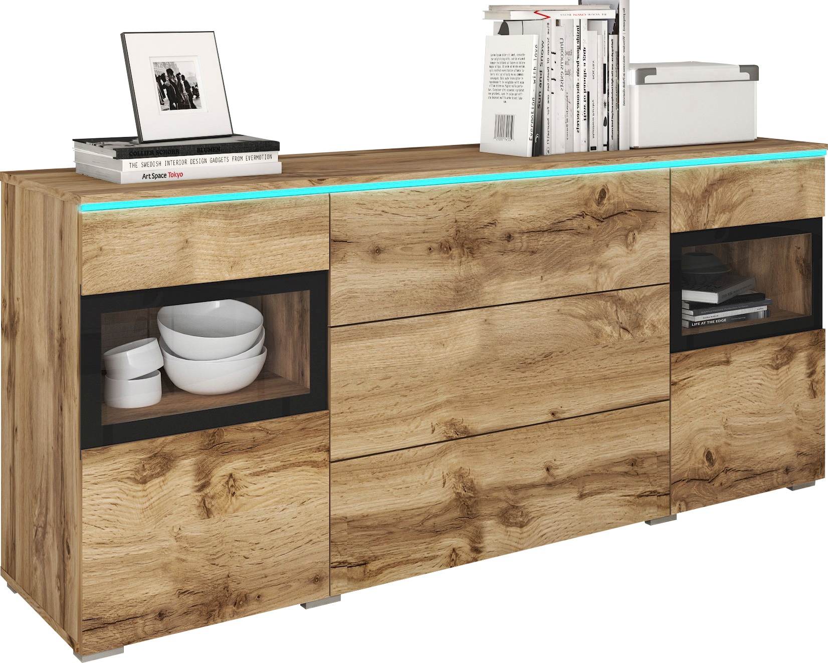 Image of Home affaire Sideboard "VERA" Moderne grifflose Kommode,verstellbare Einlegeböden