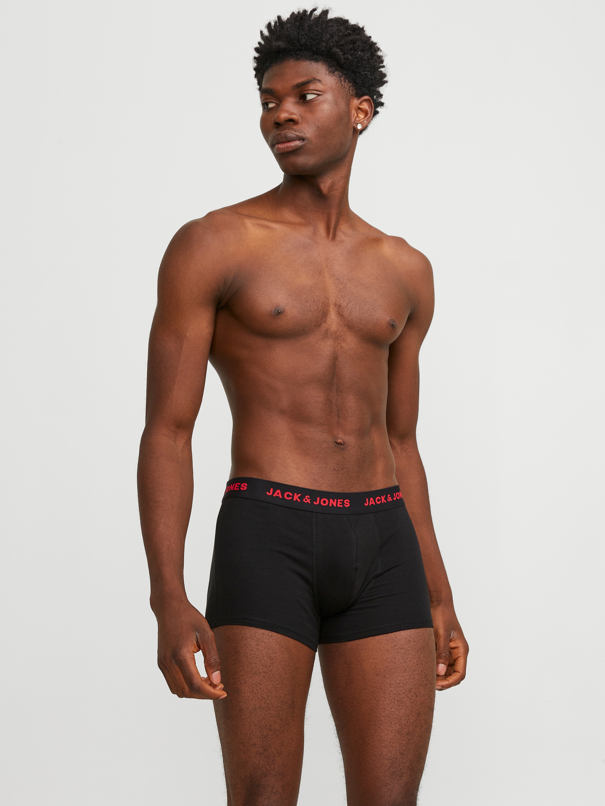 Jack & Jones Trunk »JACBLACK – Formschlüssige Boxershorts mit elastischem Bund« Packung, 5 Stk. unifarben, casual, körpernah, Jersey