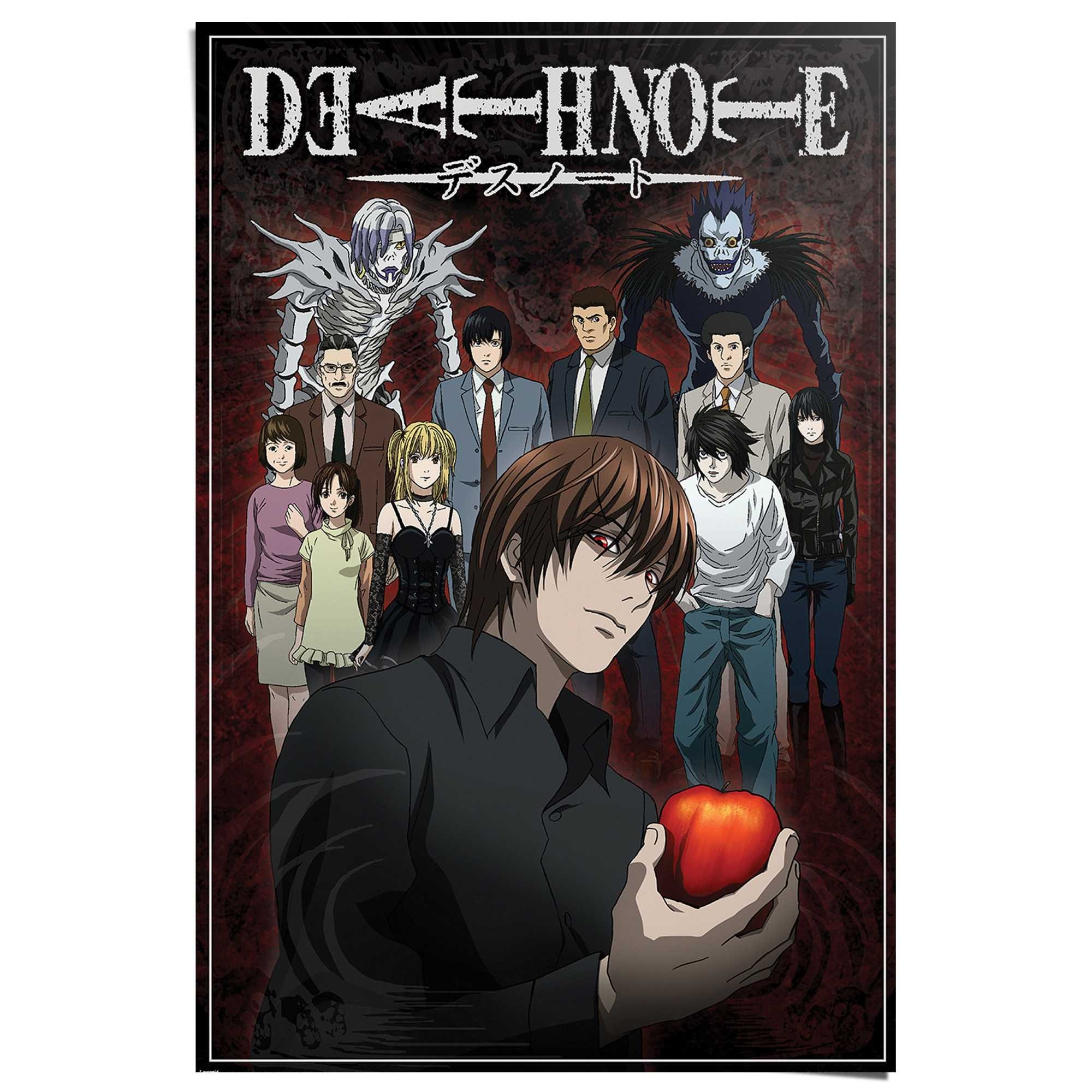 Image of Reinders Poster "Death Note" Teenager Zimmer - Schwarz - 150 gr. Papier - Film und Fernsehen -