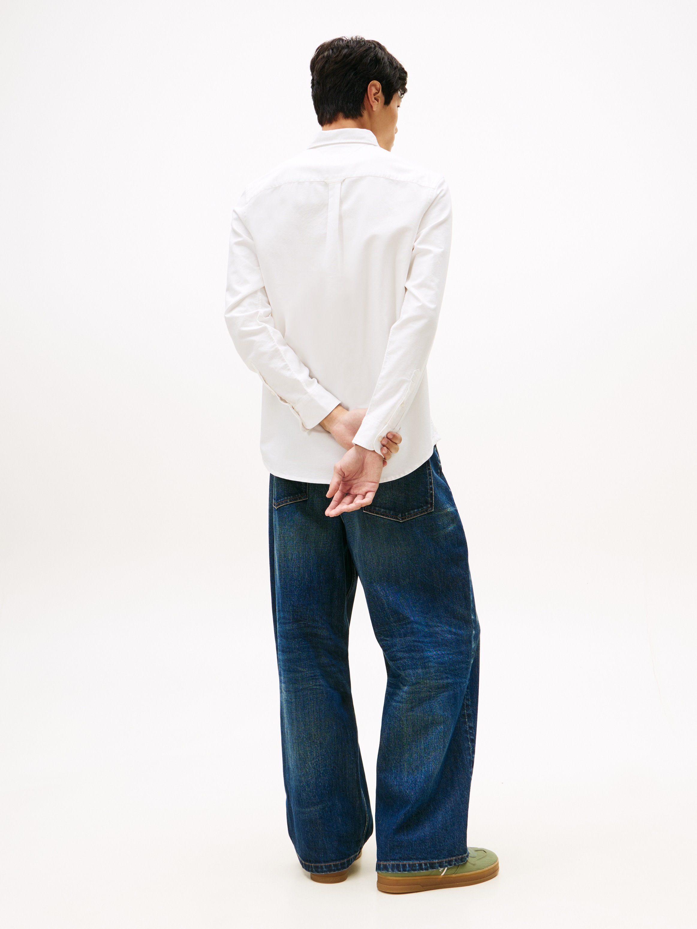 Tommy Jeans Chemise à manches longues »TJM REG OXFORD SHIRT EXT« Mit Rundhalsausschnitt