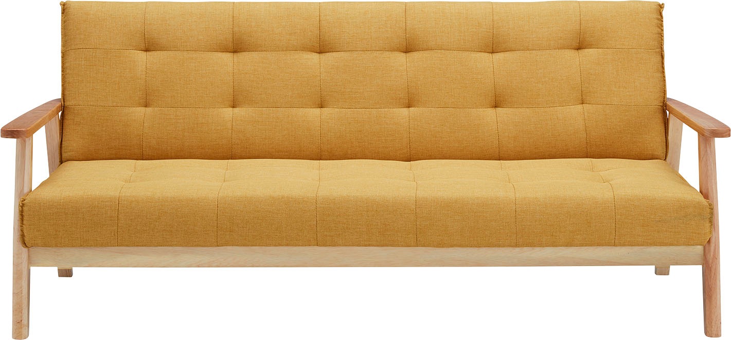 SalesFever Schlafsofa »Skagen, Sofa, 3-Sitzer«, mit Holzgestell, 60° Relax- und Schlaffunktion, Breite 190 cm
