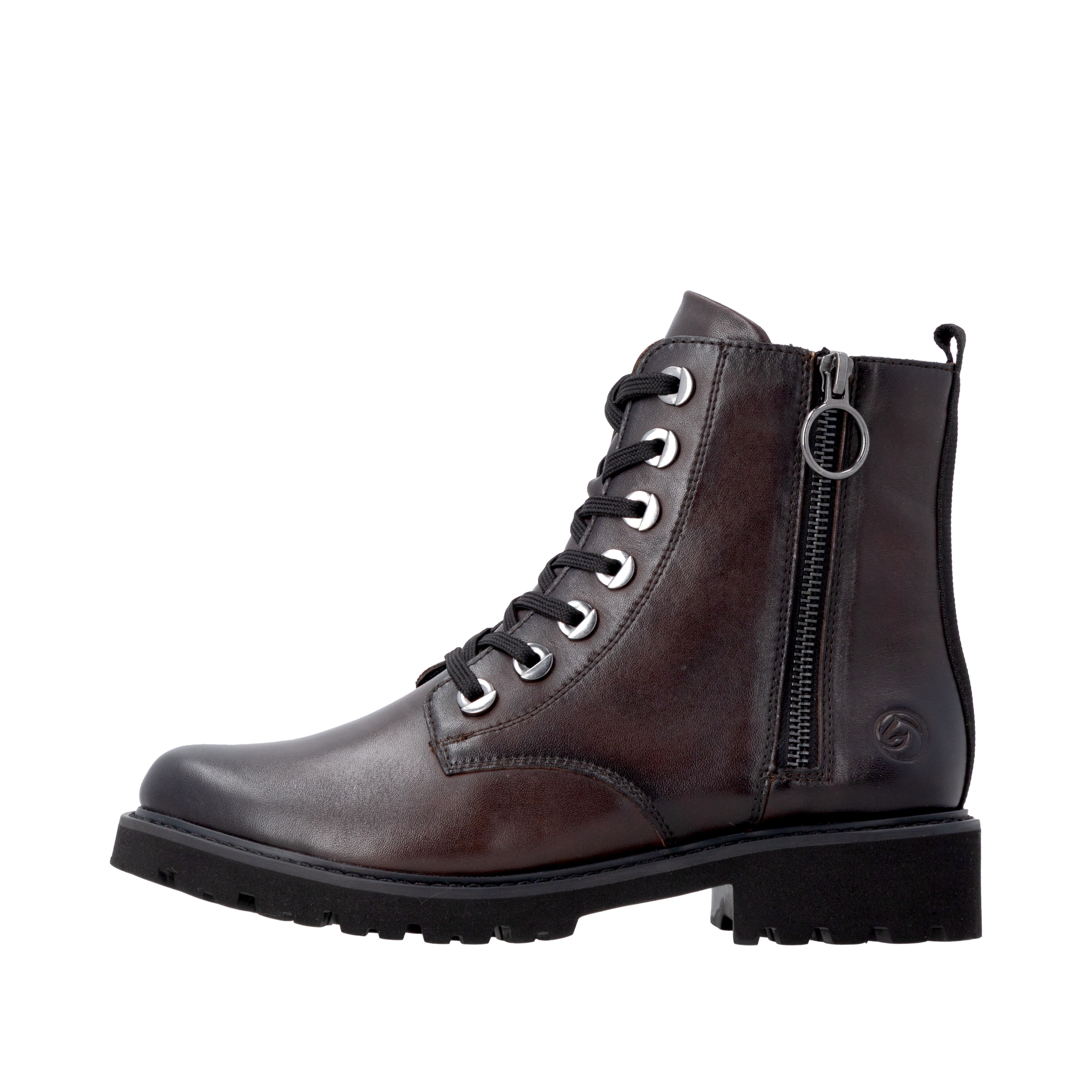 Remonte Bottes à lacets  talon bloc, bottines, boots à lacets, look usé à la mode