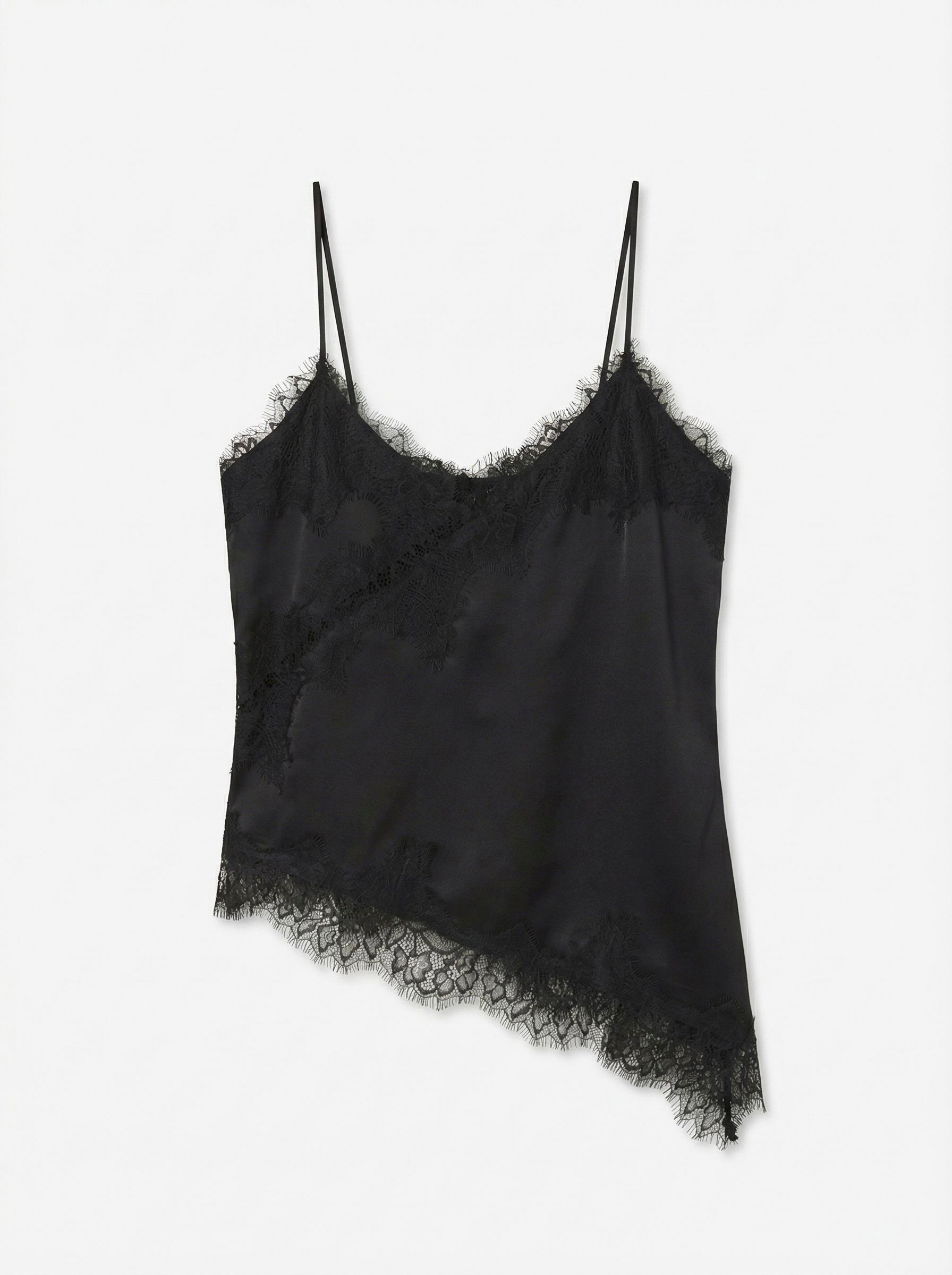 Vero Moda Top en dentelle »VMNOVI LACE SINGLET WVN NOOS« Fibre synthétique, coupe régulière, dentelle