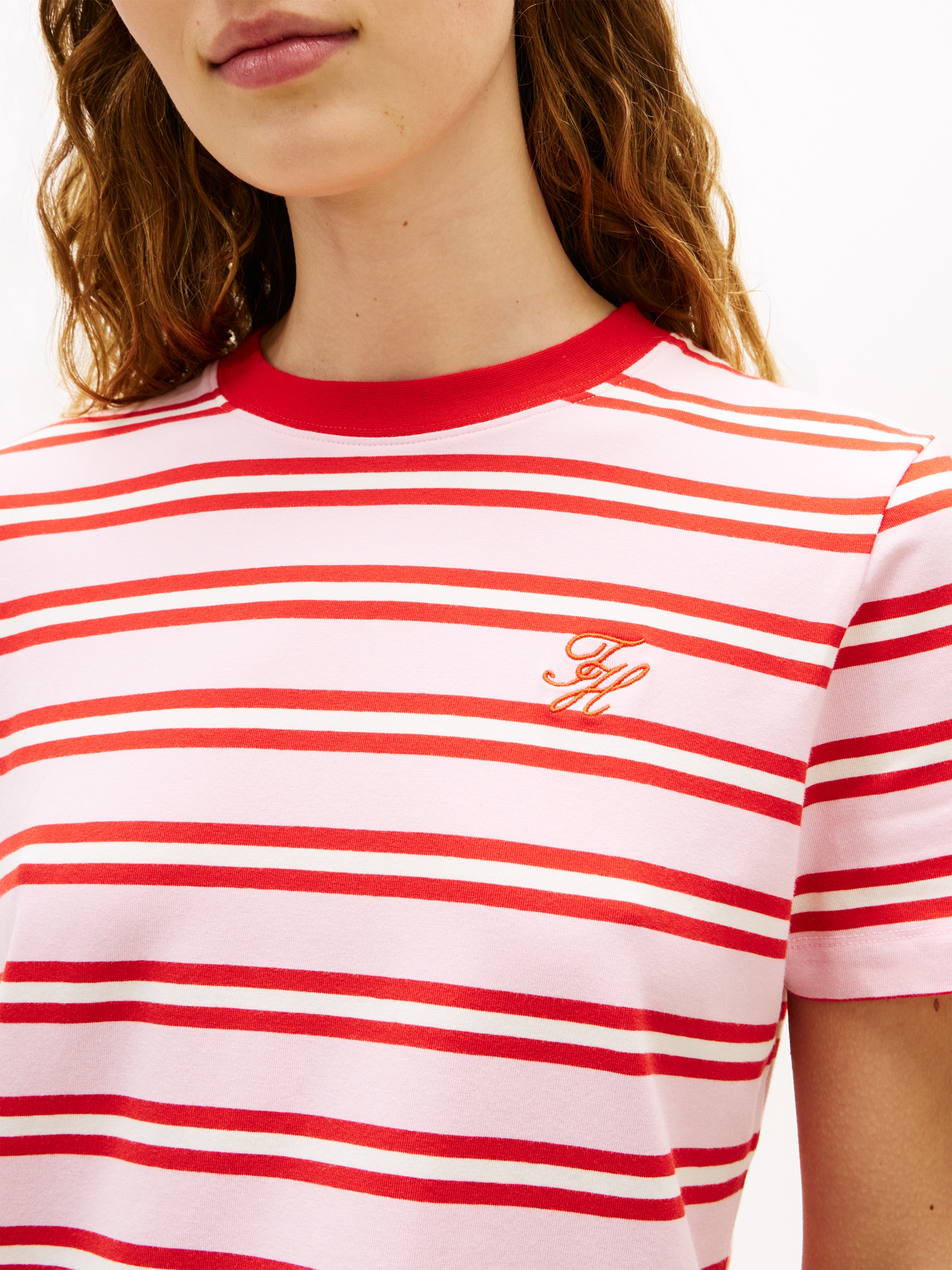 Tommy Hilfiger T-shirt à manches courtes »TH SCRIPT REGULAR C-NECK SHORT SLEEVE TEE«