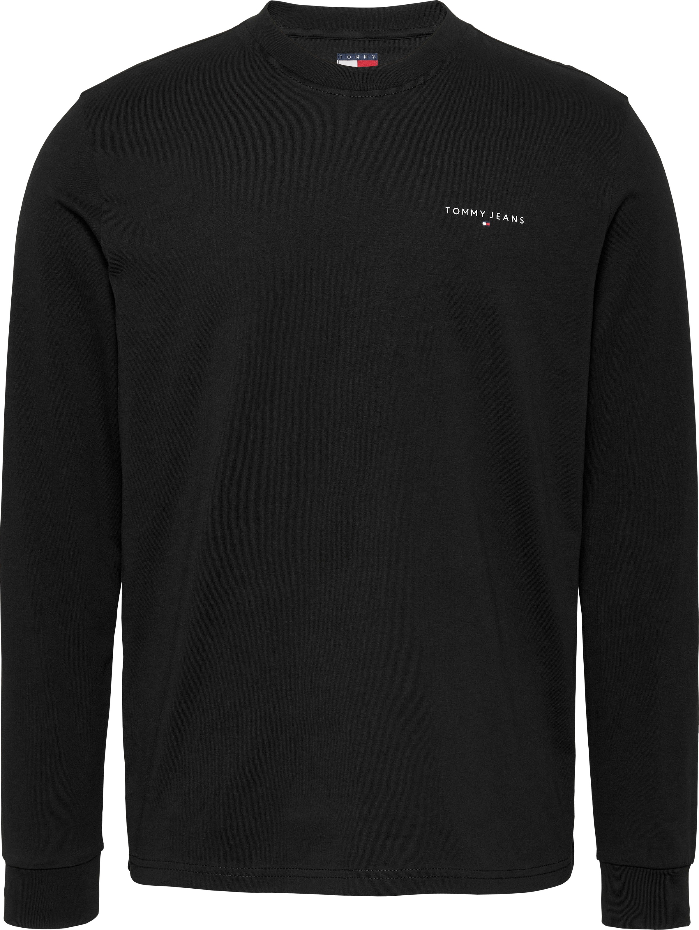 Tommy Jeans Langarmshirt »TJM SLIM LINEAR CHEST LS TEE EXT«, in Unifarbe