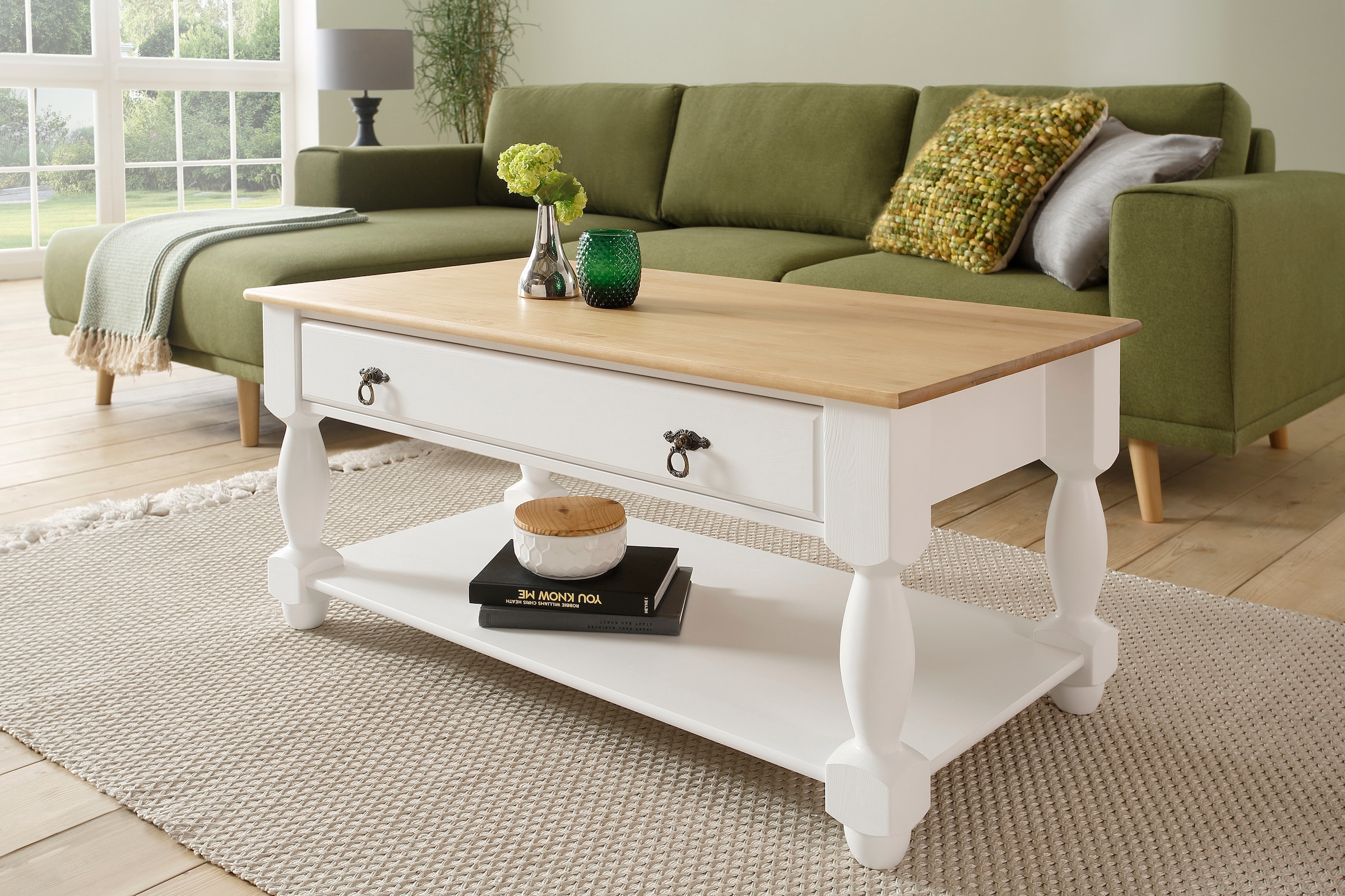 Image of Home affaire Couchtisch »Sulm«, mit einem Schubkasten und einem Ablageboden bei Ackermann Versand Schweiz