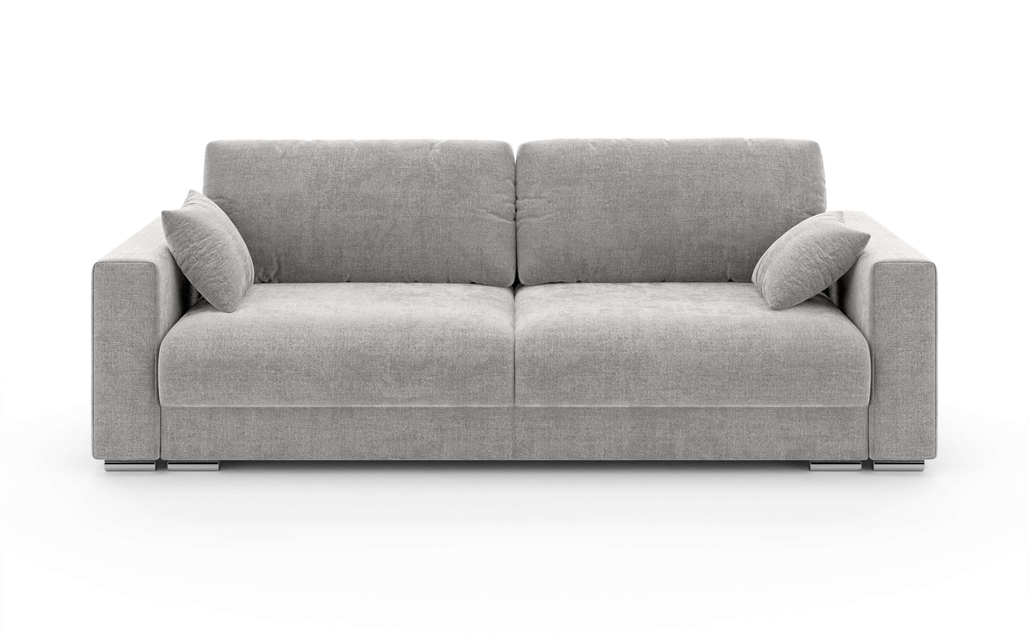INOSIGN 3-Sitzer »Stevinson Schlafsofa mit Bettkasten, Masse B/H/T: 229/87/97 cm«, mit Wellenunterfederung, 2 Rückenkissen und 2 Zierkissen