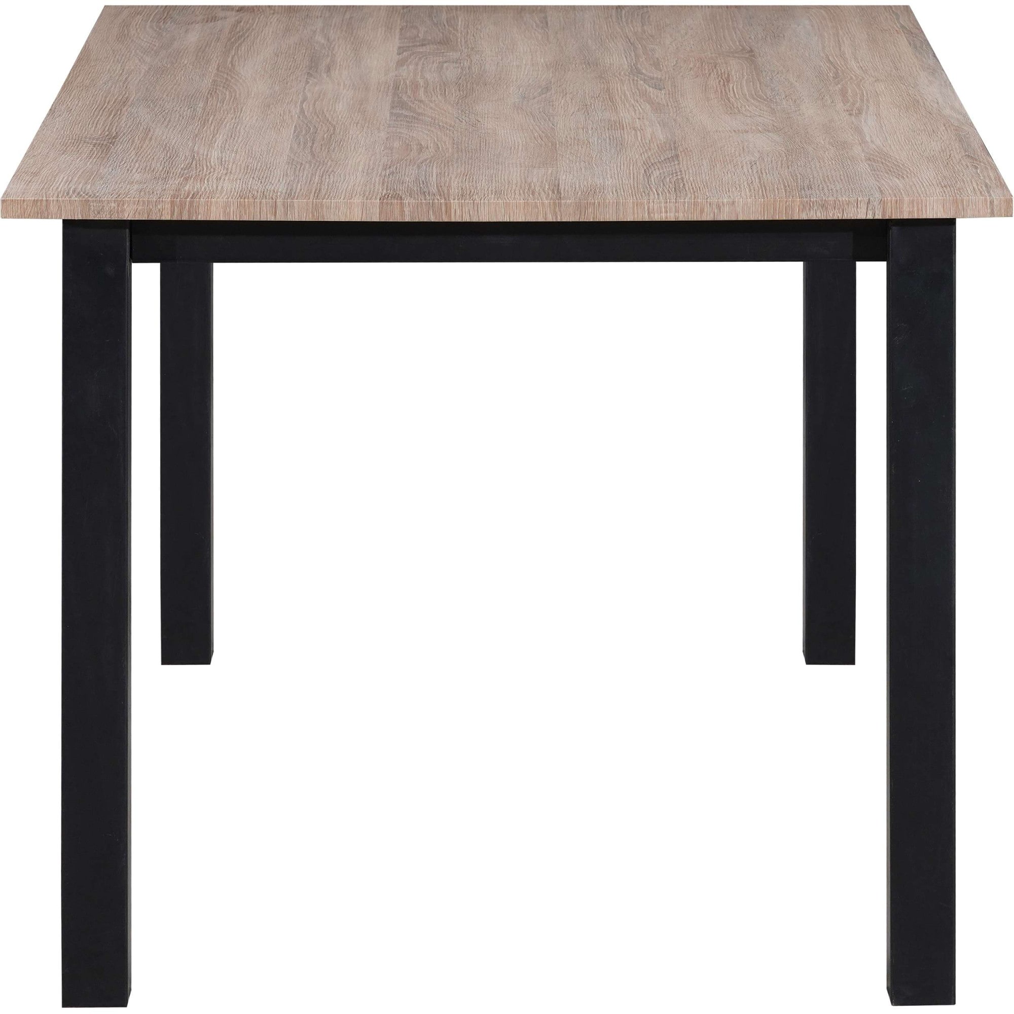 GOODproduct Table de salle à manger »Babetta« structure métallique noire laquée poudre, différentes largeurs