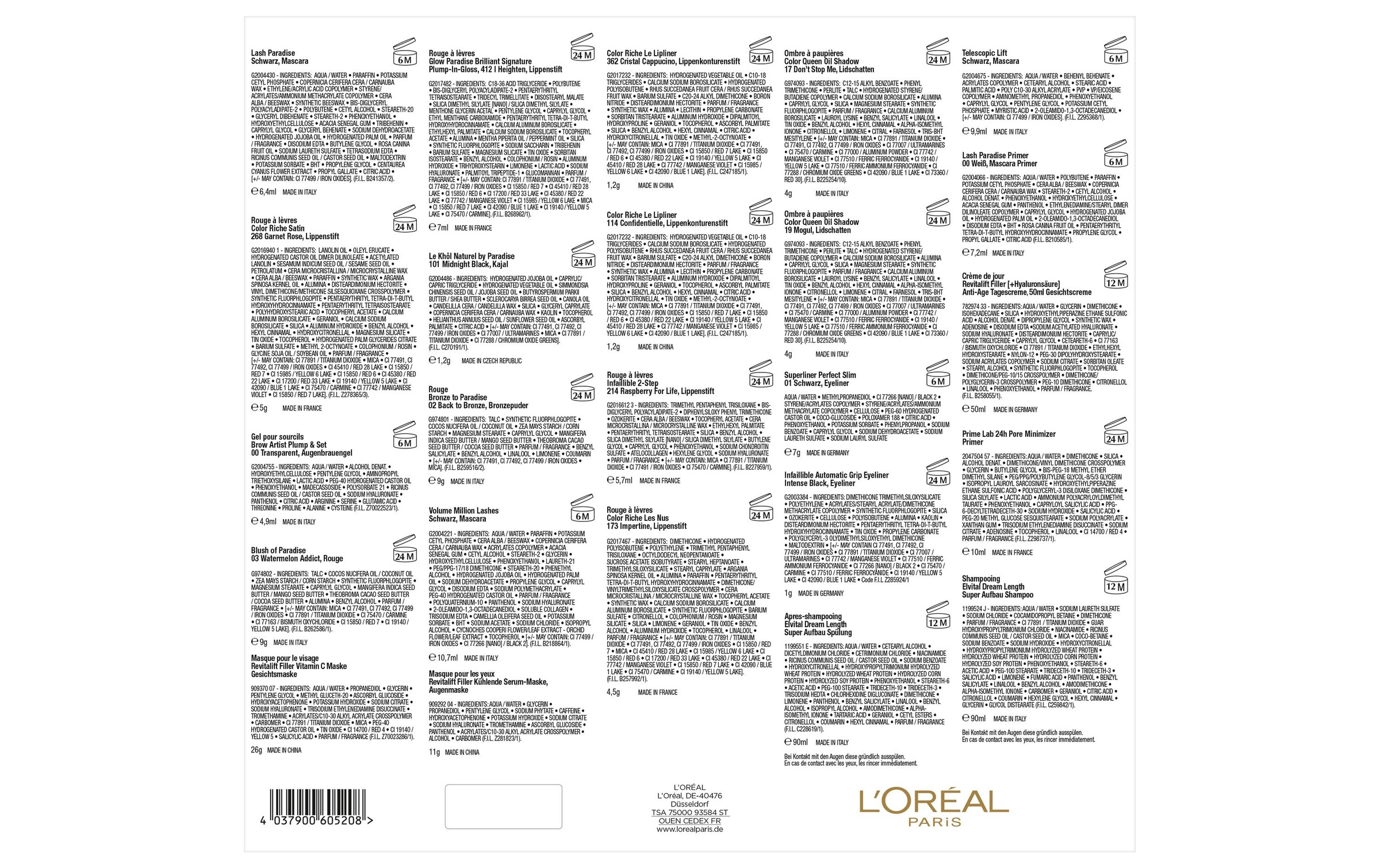 L'ORÉAL PARIS Adventskalender »Adventskalender 24 Tage Beauty«, für Erwachsene