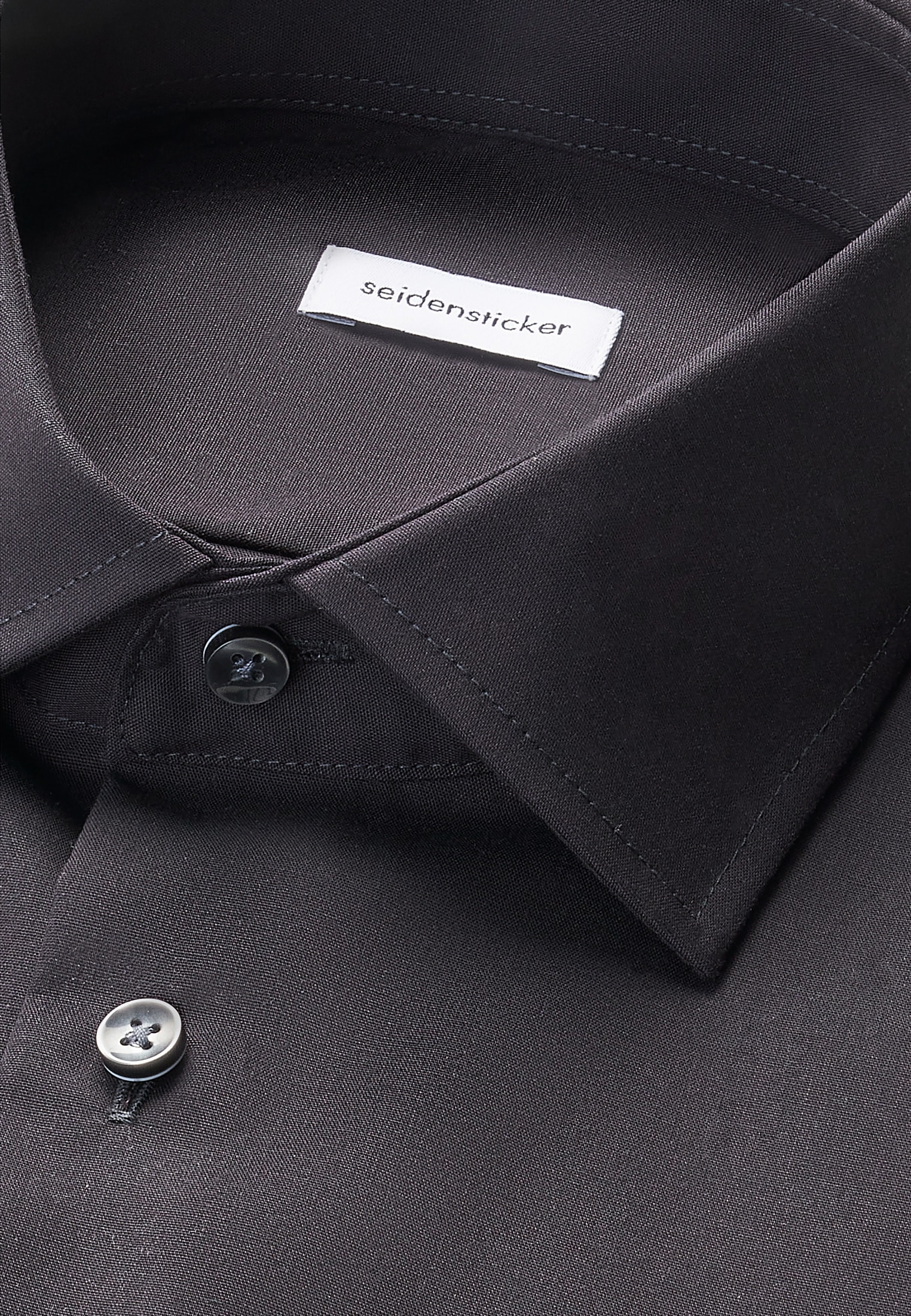 seidensticker Chemise d'affaires »Schwarze Rose« Regular 1/2 Kentkragen Uni