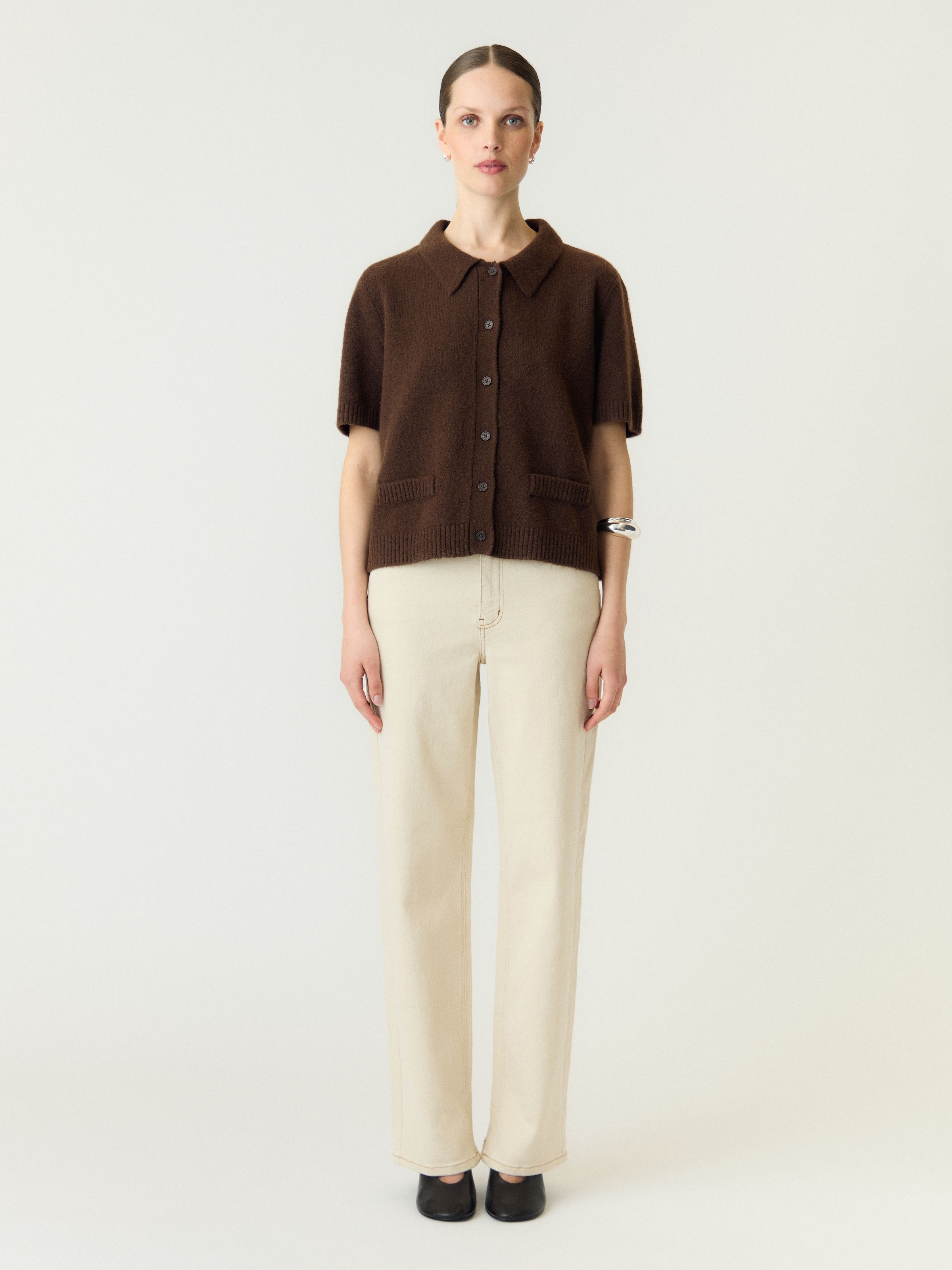 Y.A.S Veste en tricot »YASFRILO SS KNIT CARDIGAN S. NOOS« avec laine et stretch