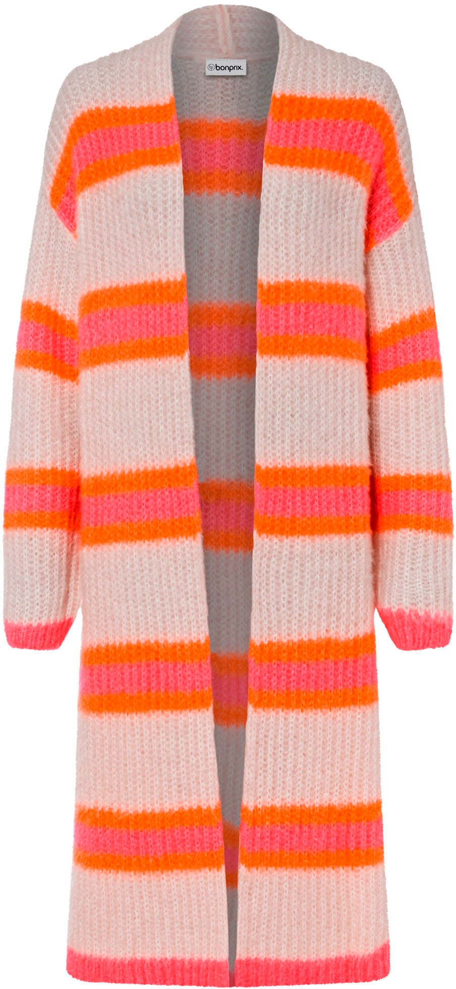 bonprix Manteau en tricot aus Polyester, flauschiges Garn, bequeme Passform, Casual Stil