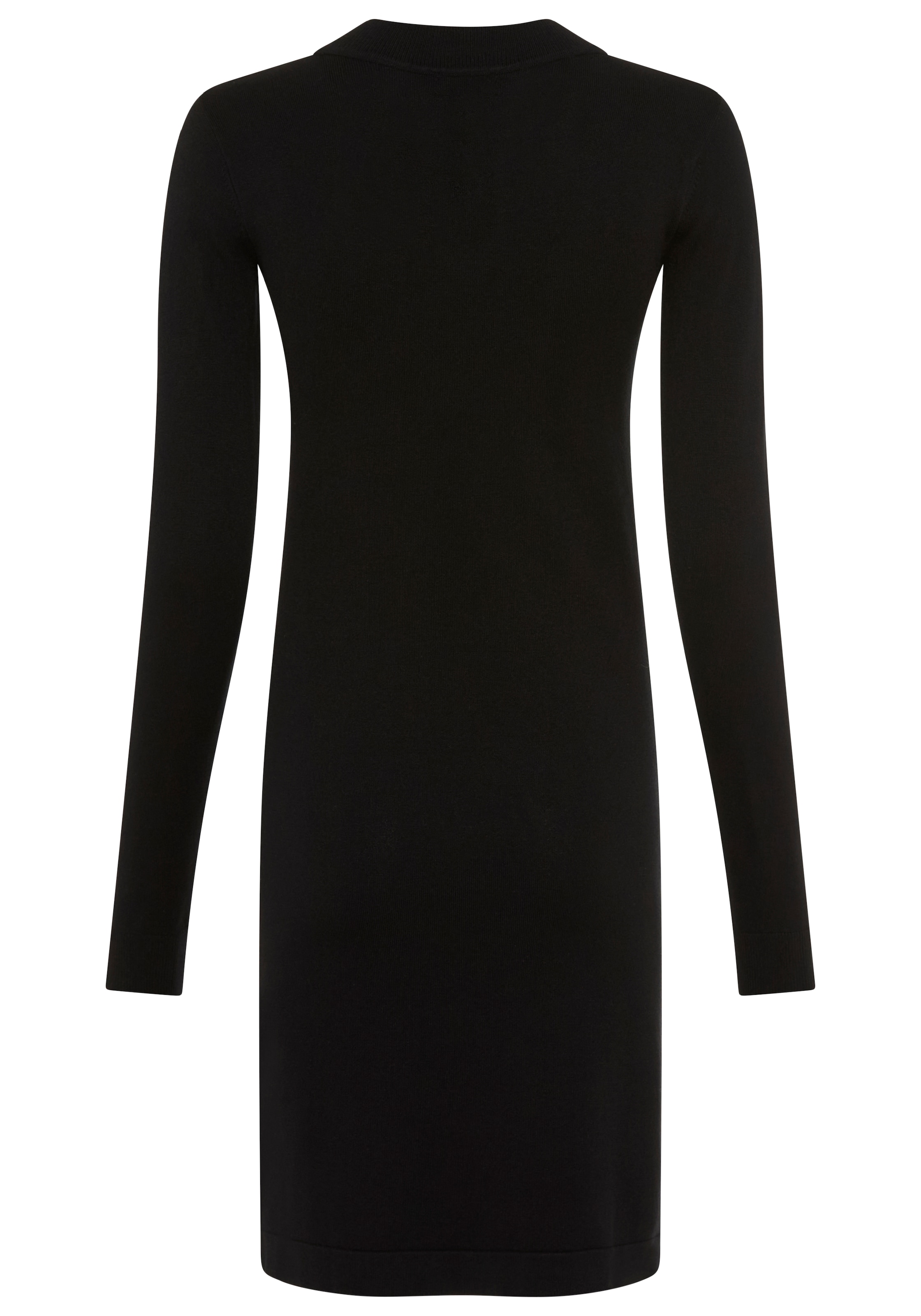 Bruno Banani Robe en tricot Sans poches également en grandes tailles, coupe ajustée, manches longues avec poignets