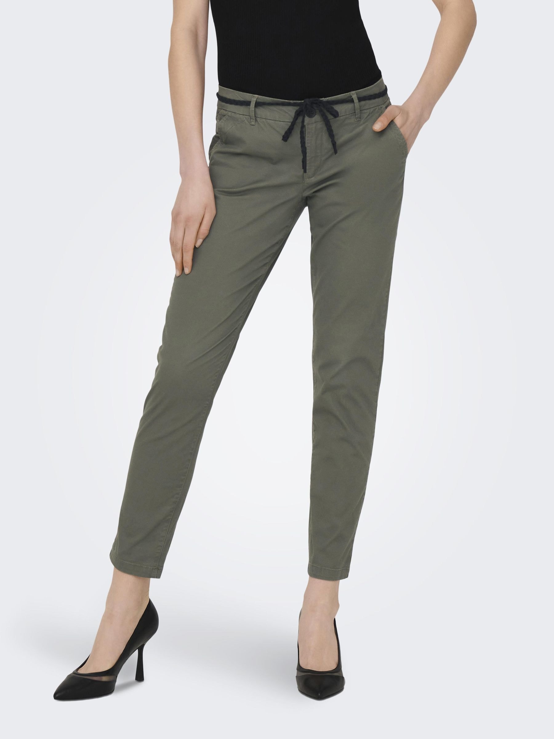 Chinohose »ONLEVELYN REG ANKLE CHINO PANT PNT NOOS«