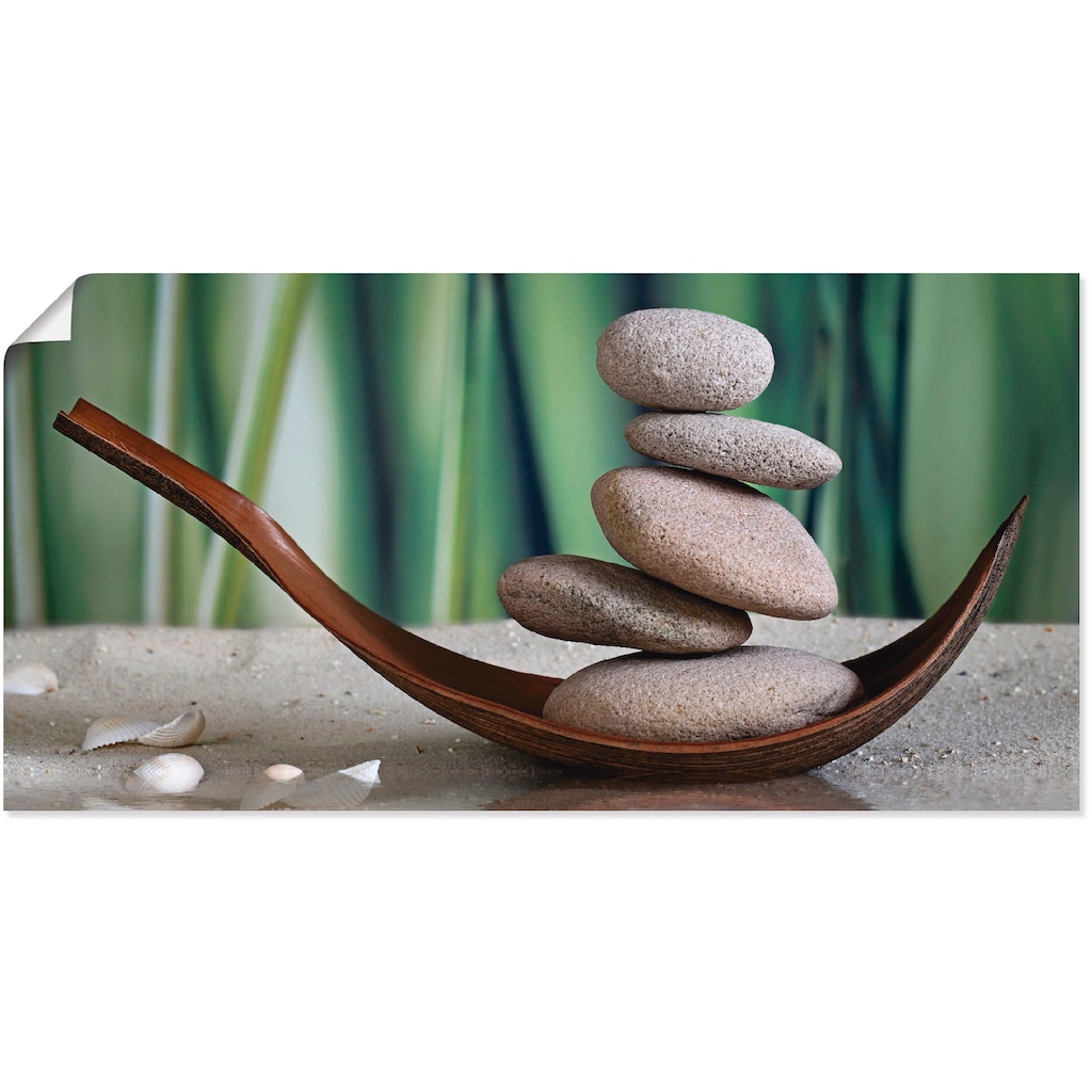 Artland Wandbild »Gleichgewicht«, Zen, (1 St.)