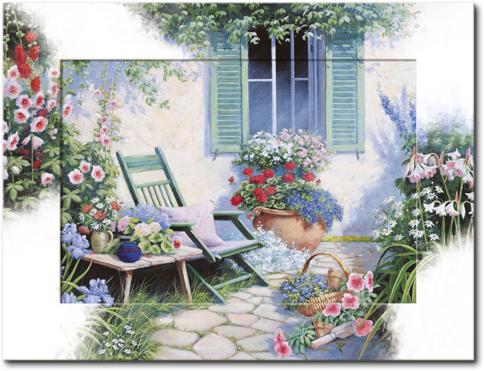 Artland Wandbild »Ein schöner Platz«, Garten, (1 St.) acheter  confortablement | Poster