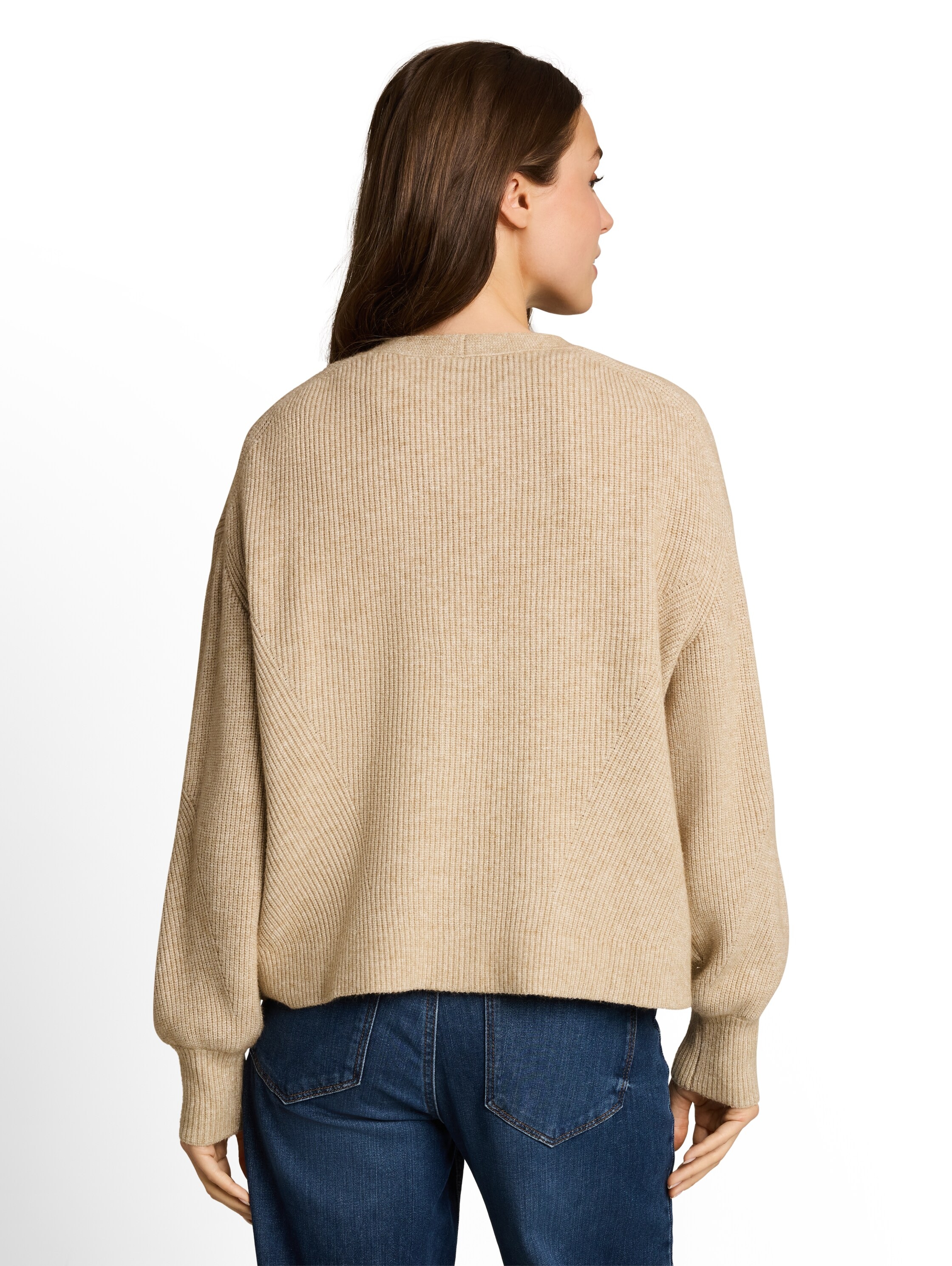 TOM TAILOR Veste en tricot »Oversized« avec encolure en V