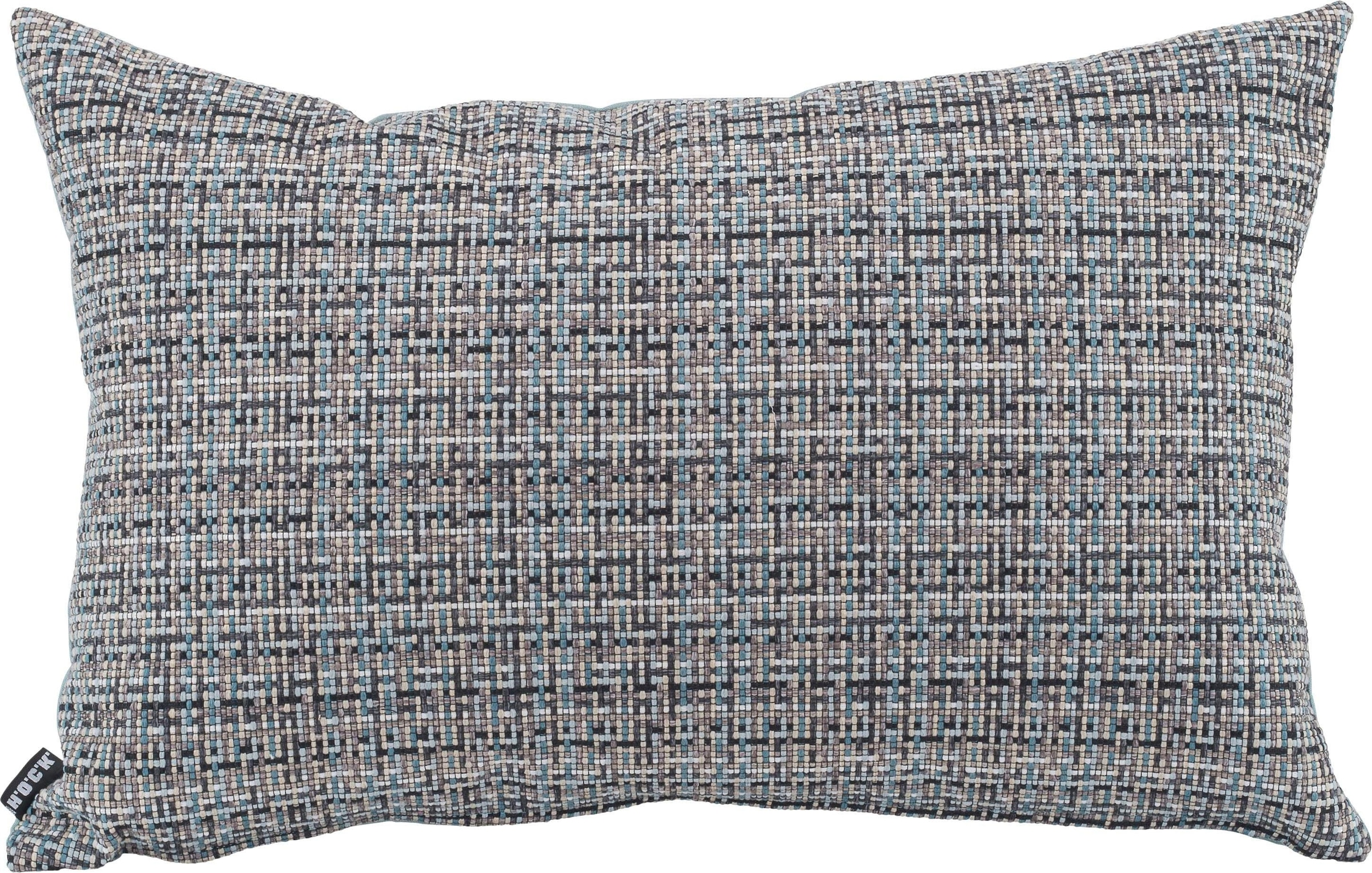 Image of H.O.C.K. Dekokissen "Mosaico" mit feinem Karomuster, Kissenhülle mit Füllung, 1 Stück