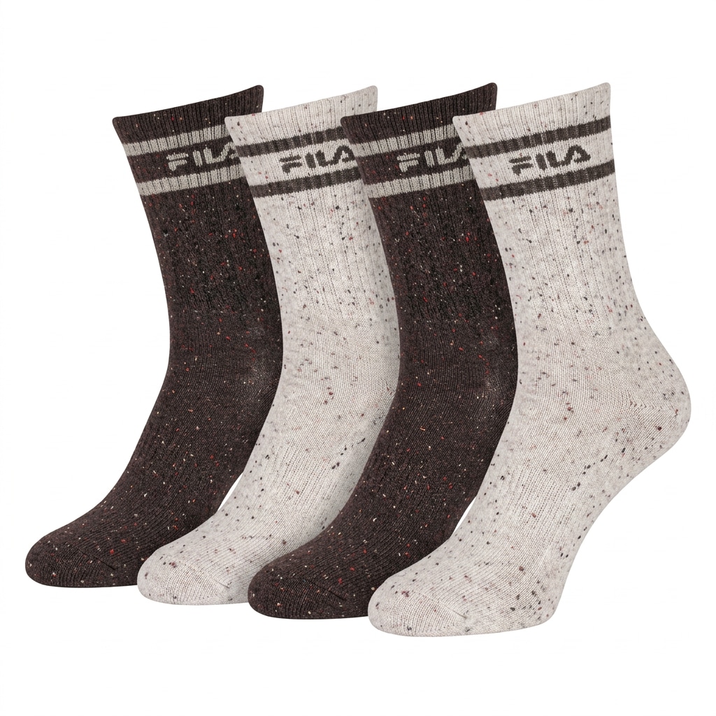 Image of Fila Freizeitsocken "WOMAN LIFESTYLE NORMAL BUTTONED SOCKS" mit modischem Punktemuster