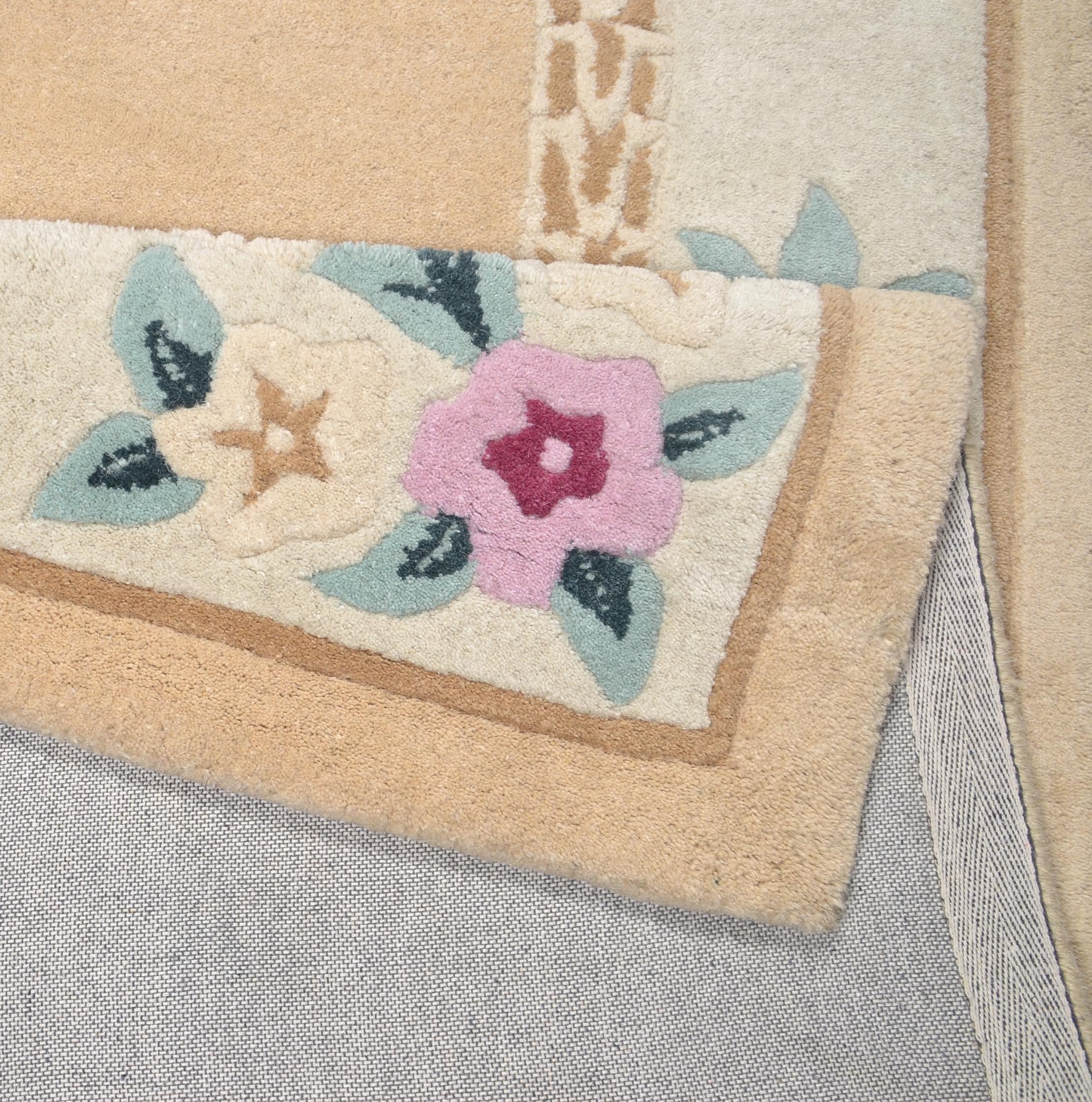 THEKO Bordure de lit »Lifou« Höhe 14 mm 3 cuis tlg. Läufer-Set, Kurzflor, reine Schurwolle, handgewebt, mit Bordüre