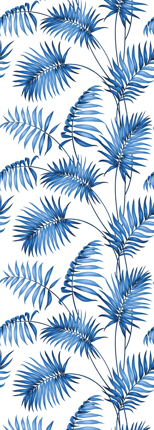 Image of queence Vinyltapete "Lucy" Motiv bedruckt botanisch floral gemustert natürlich glatt 90x250cm, selbstklebend, kinderleichte Anbringung, Sticker
