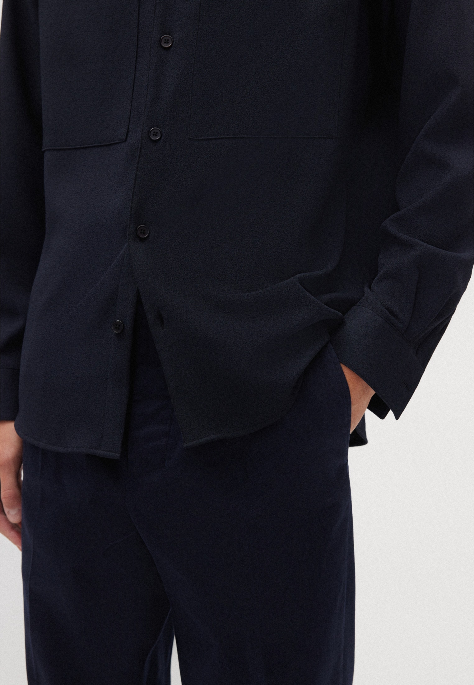 studio seidensticker Businesshemd »Studio« Regular Langarm Kentkragen Uni