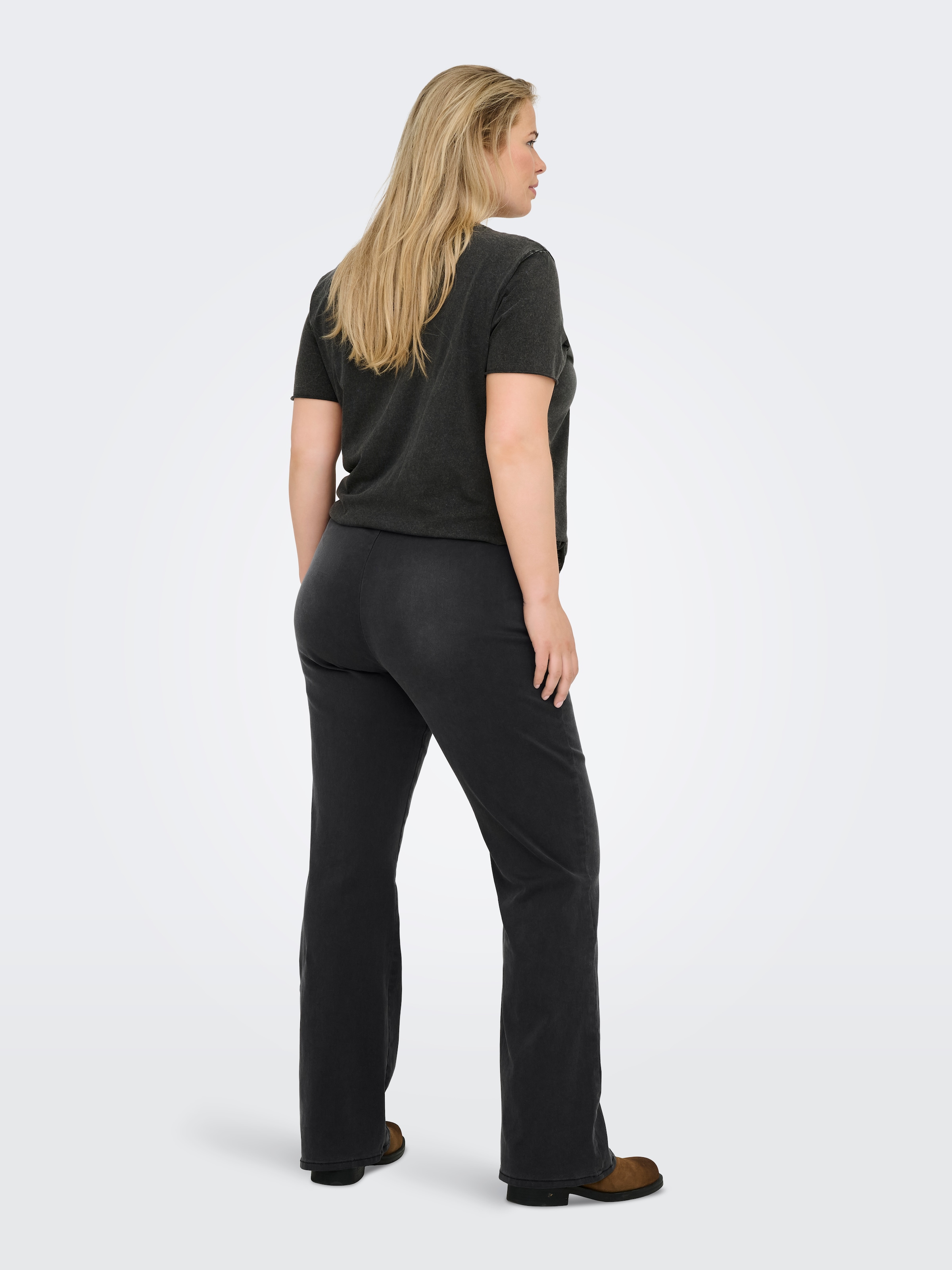 ONLY CARMAKOMA Jeansleggings »CARROYAL MID WAIST FLARED LEGGING«