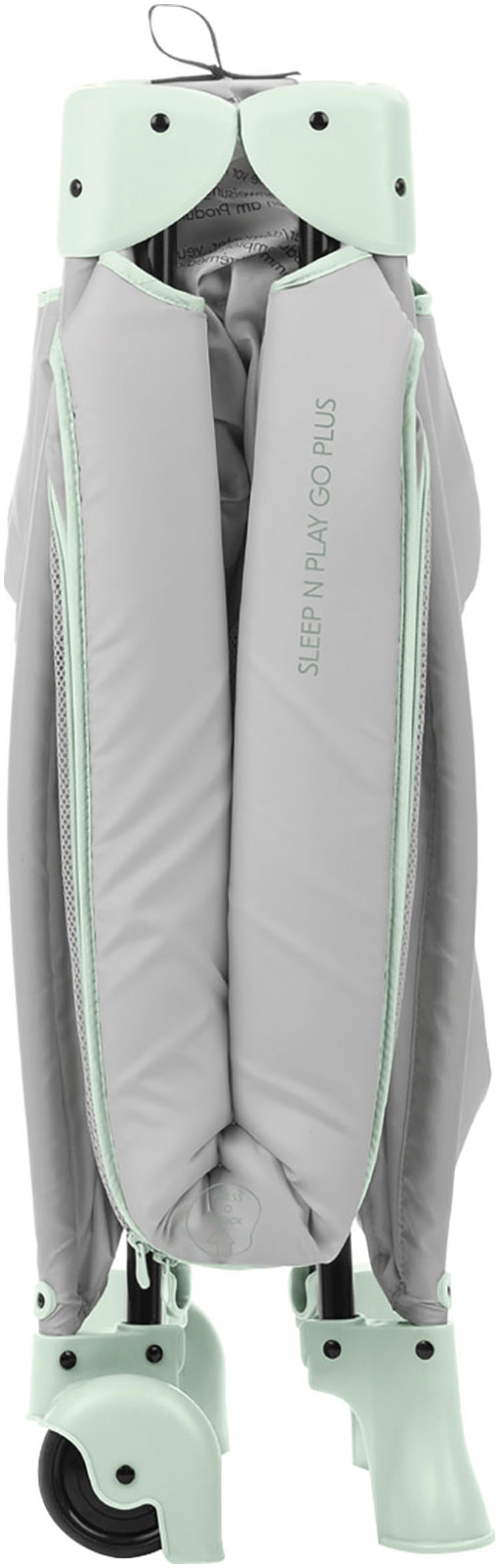 Hauck Lit de voyage pour bébé »Sleep N Play Go Plus, Dusty Mint« mit integrierten Rädern; Vorderausstieg