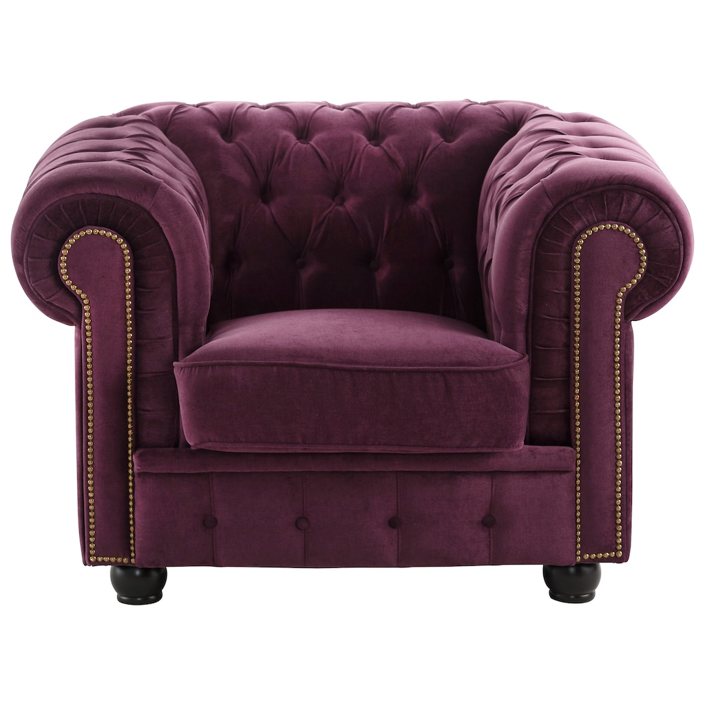 Max Winzer® Chesterfield-Sessel »Rover«, mit edler Knopfheftung