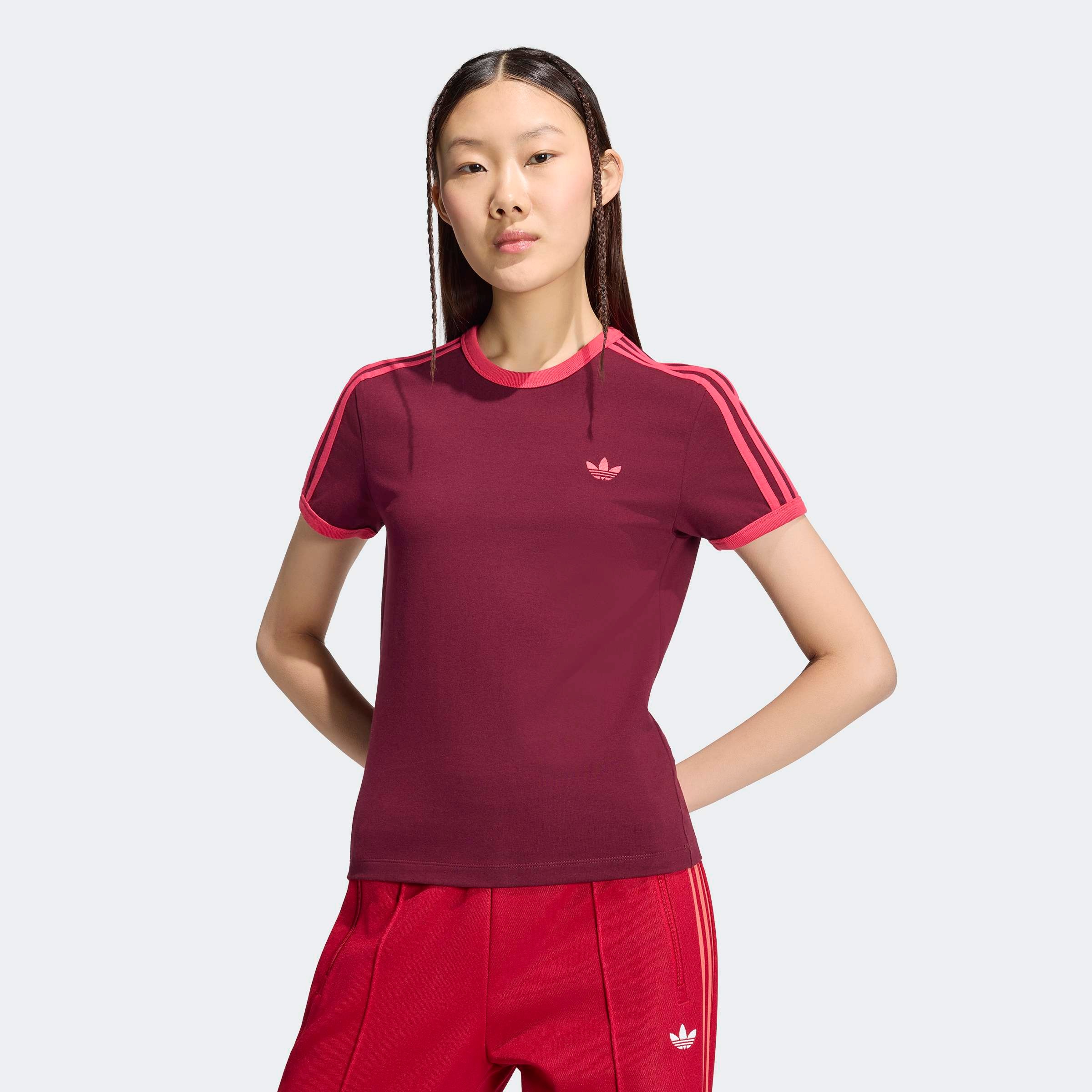 adidas Originals T-Shirt »3S TEE SLIM« sanft anliegende Passform, ohne Verschluss, für sportlichen Look