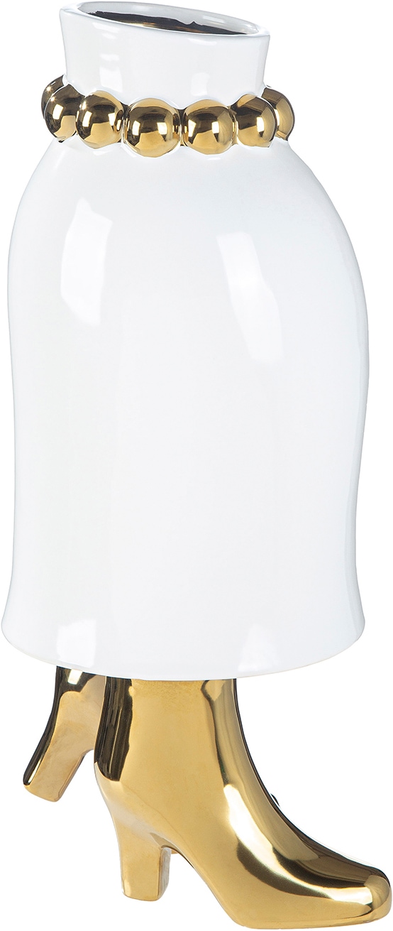 GILDE Tischvase »Vase Frau Donna weiss« Vase, Donna, Figurvase, feminines Design, kunstvoll, Eyecatcher