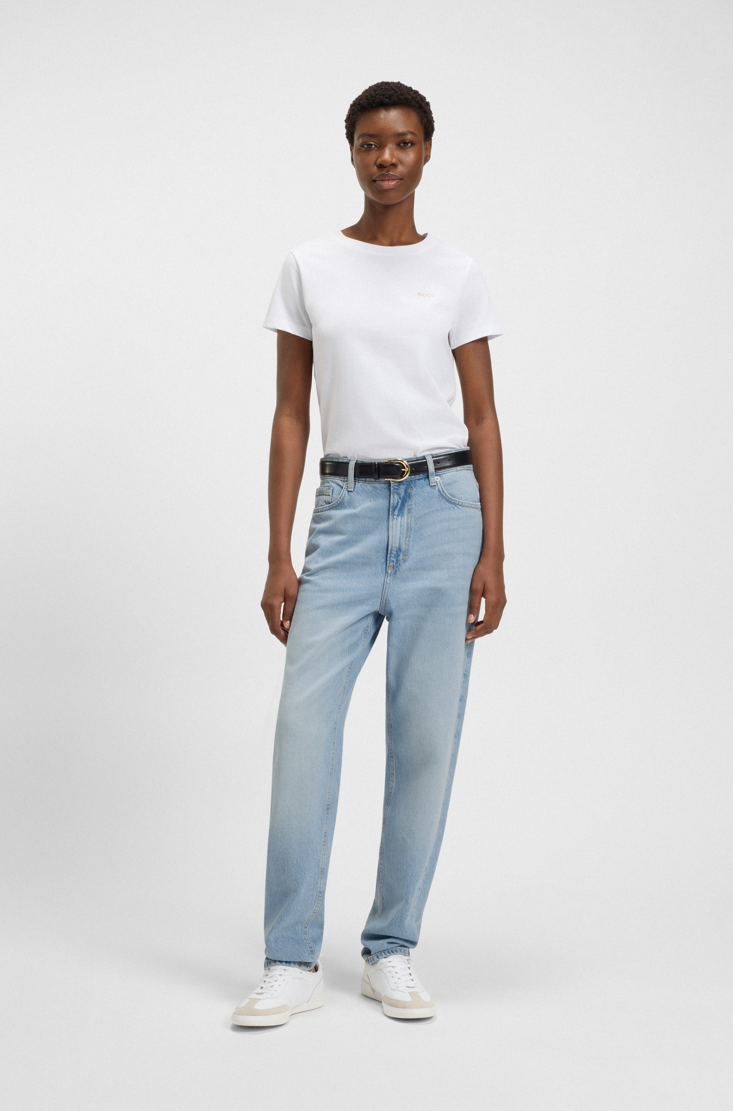Image of BOSS ORANGE 5-Pocket-Jeans "RUTH HR 5.0 Premium Damenmode" High Rise, aus softem Denim
