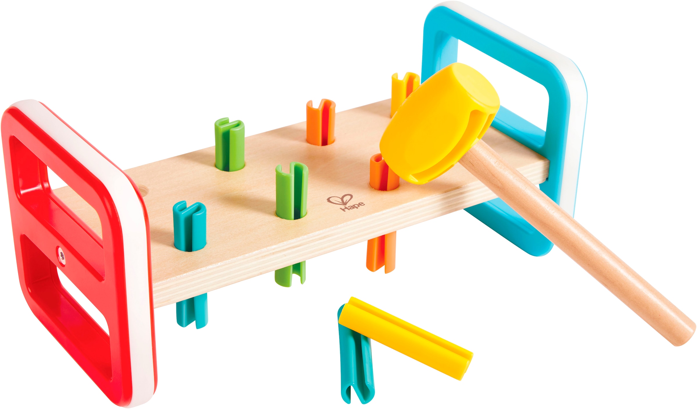 Hape Banc de frappe »Regenbogen-Klopfbank«