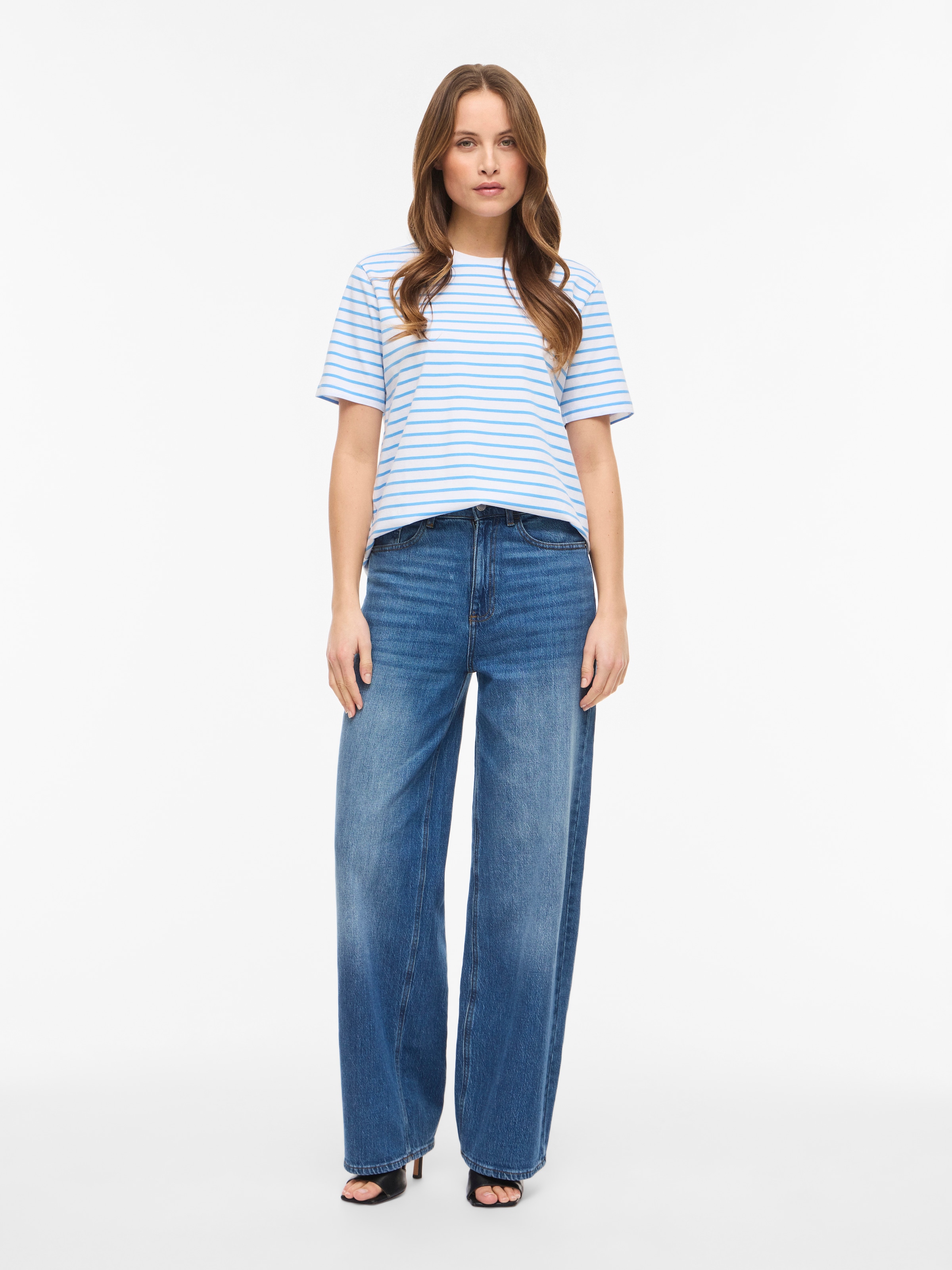 Vila Kurzarmshirt »VINORA S/S YD T-SHIRT - NOOS«