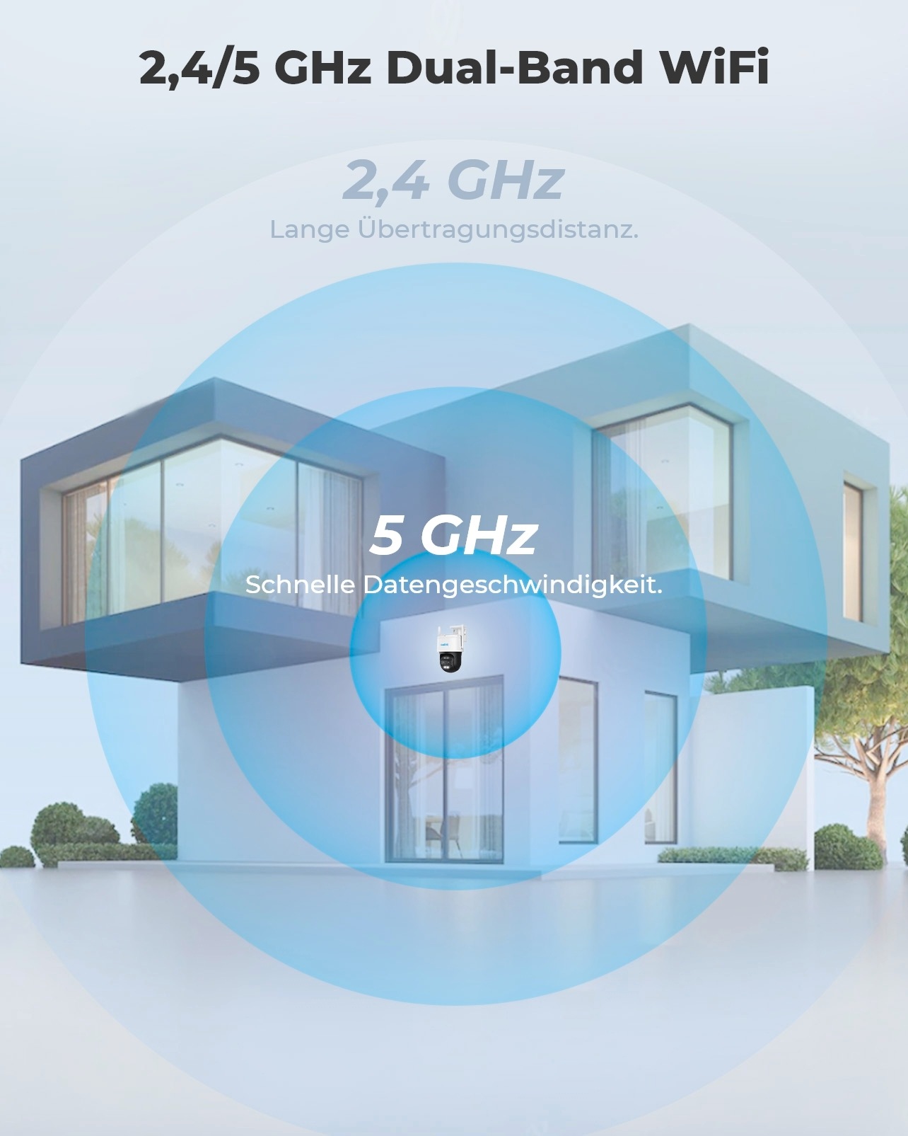 Überwachungskamera »Trackmix Series W760 WiFi-Outdoor«, Aussenbereich