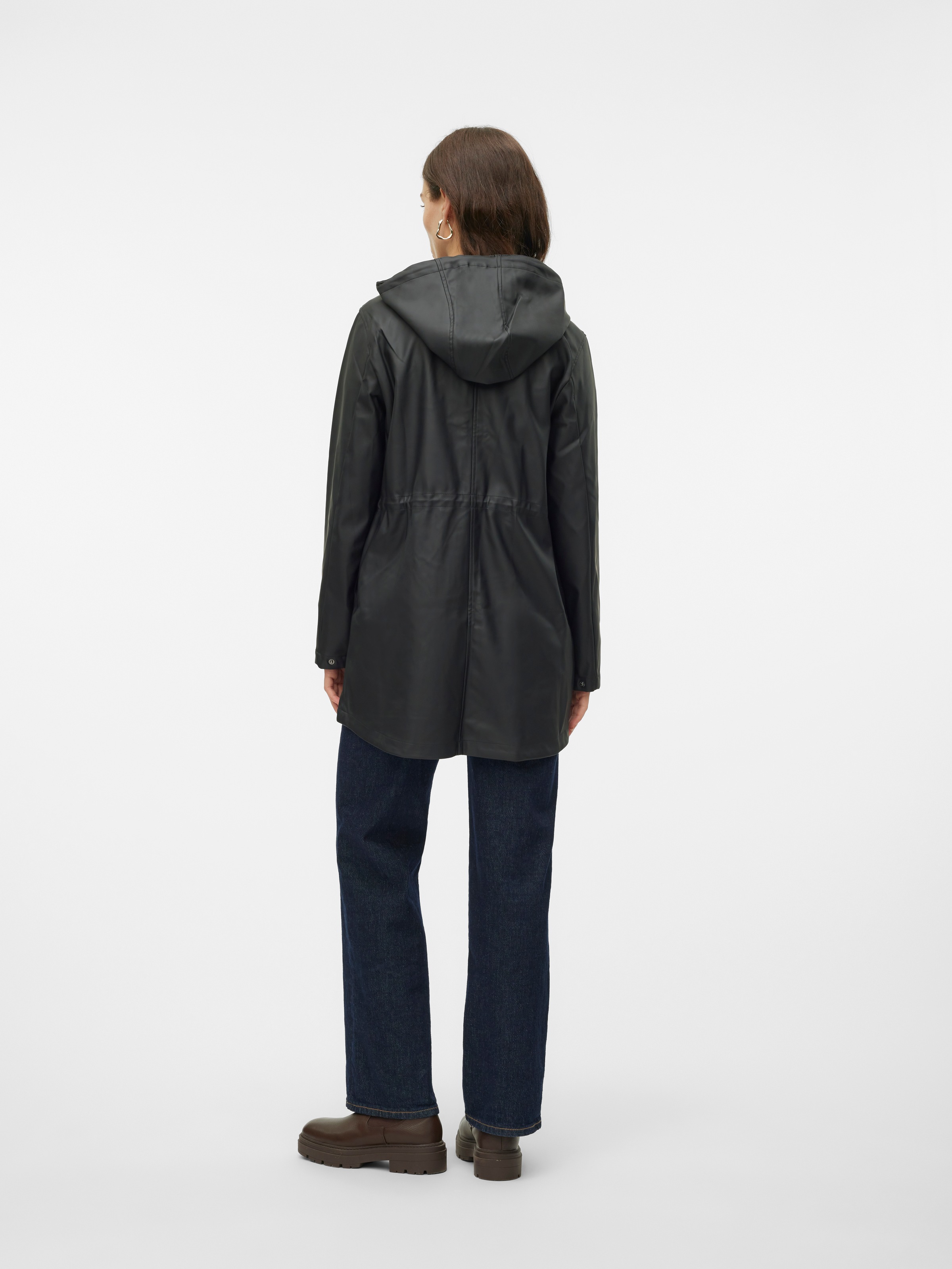 Vero Moda Regenjacke »VMMALOU COATED JACKET« mit Kapuze Lederimitat
