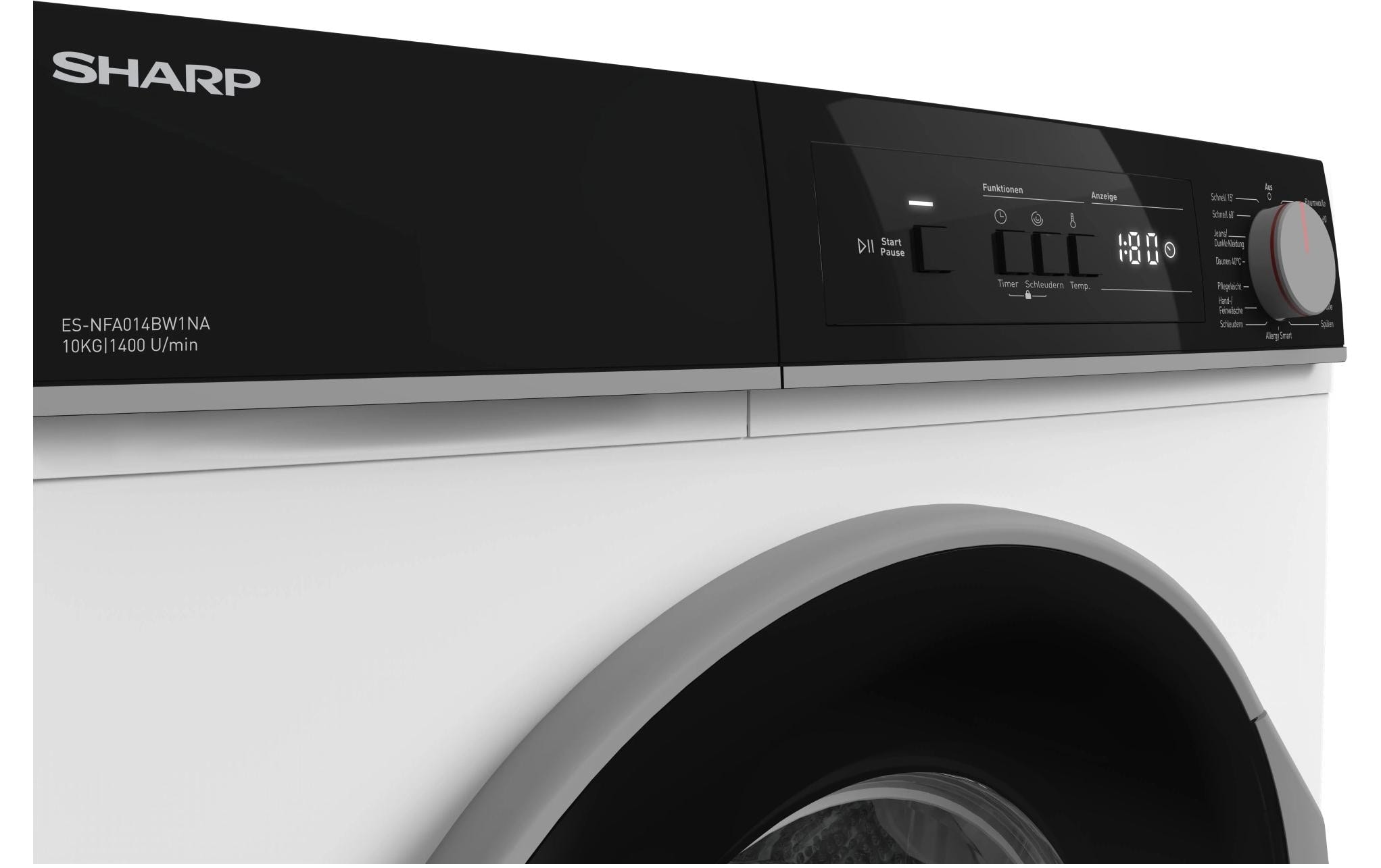   Waschmaschine »ES-NFA014BW1NA-CH Links« 10 kg 1400 U/min