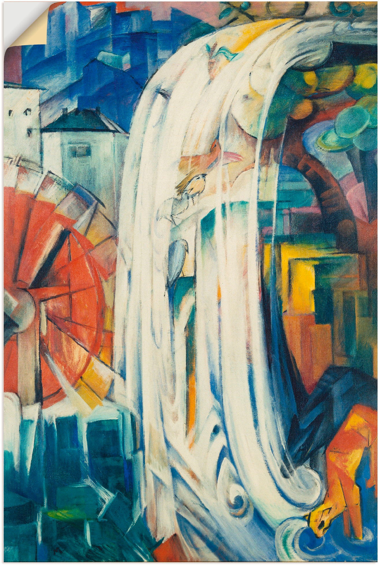 Image of Artland Wandbild »Die verzauberte Mühle. 1913«, klassische Fantasie, (1 St.), in vielen Grössen & Produktarten - Alubild / Outdoorbild für den Aussenbereich, Leinwandbild, Poster, Wandaufkleber / Wandtattoo auch für Badezimmer geeignet bei Ackermann Versa