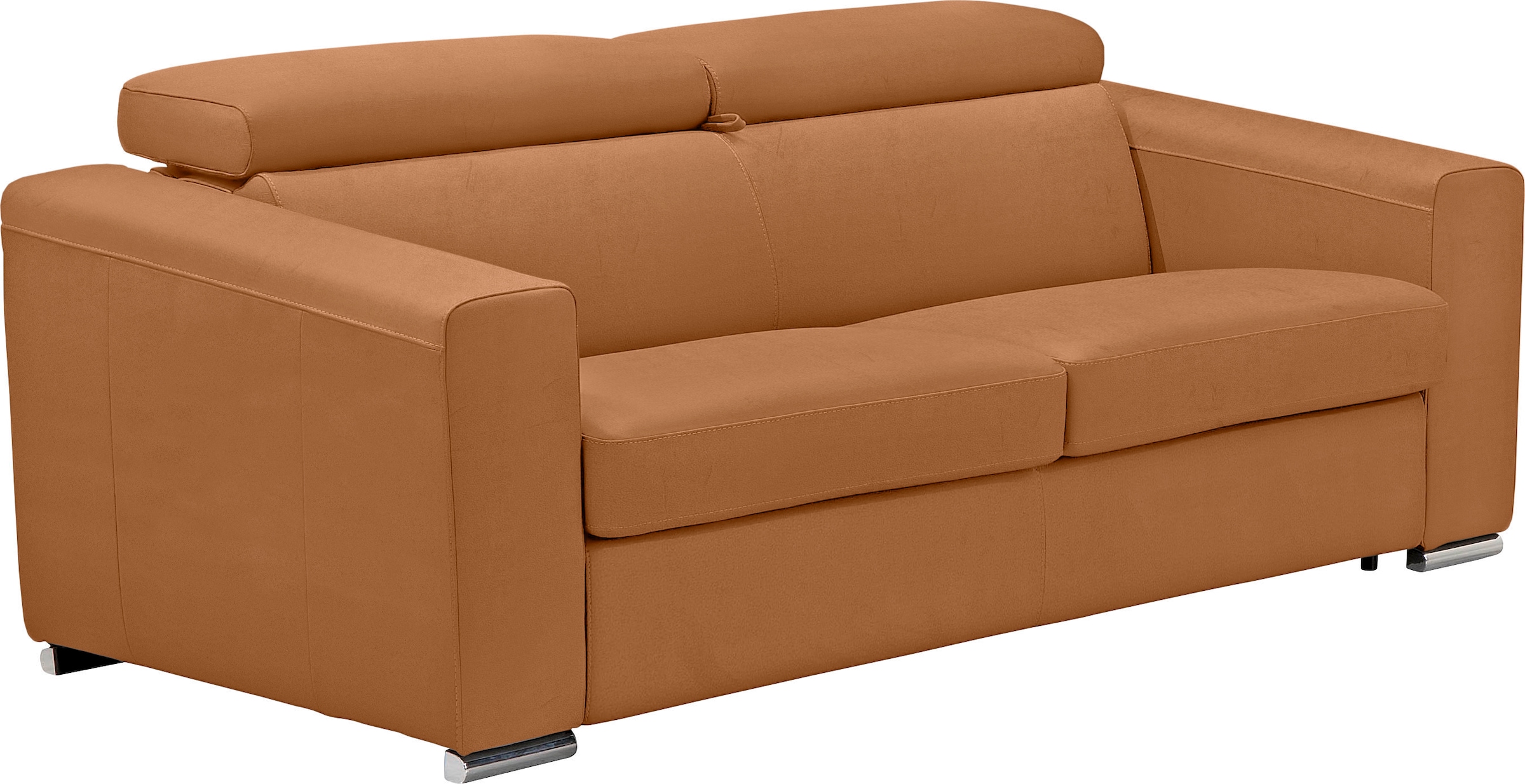 Egoitaliano Canapé-lit »Cabiria, Design und super Sitz- und Liegekomfort« Sofa inkl. Schlaffunktion, Kopfteile verstellbar, mit Metallfüssen