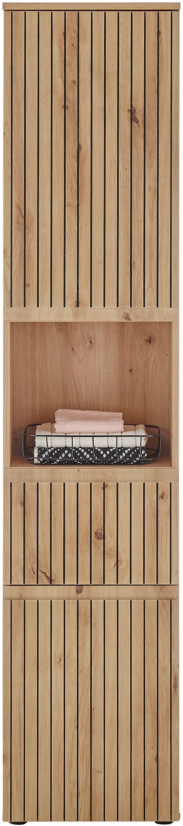 BASIC by Balculina Armoire haute »Austin« 1 cuis tlg. Largeur 40 cm, charnière porte L/R réversible, fonction soft-close