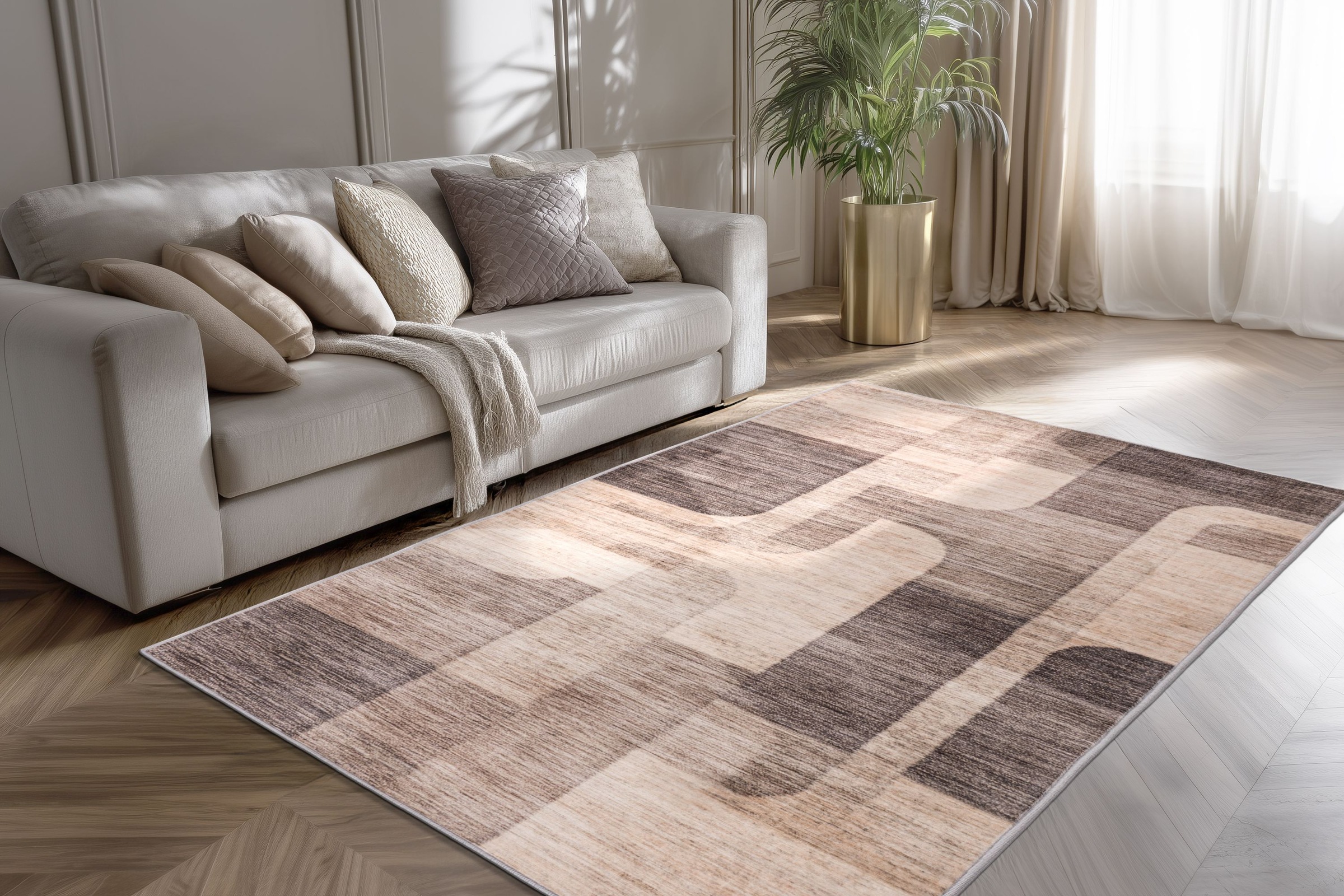 Kayoom Teppich »Bluster 225« rechteckig 7 mm Höhe Kurzflor, Wohnzimmer