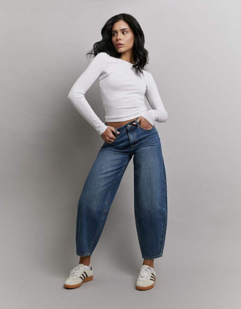 Tally Weijl Jeans taille haute »SPADEJOELLE« Baumwollmischung, barrel fit