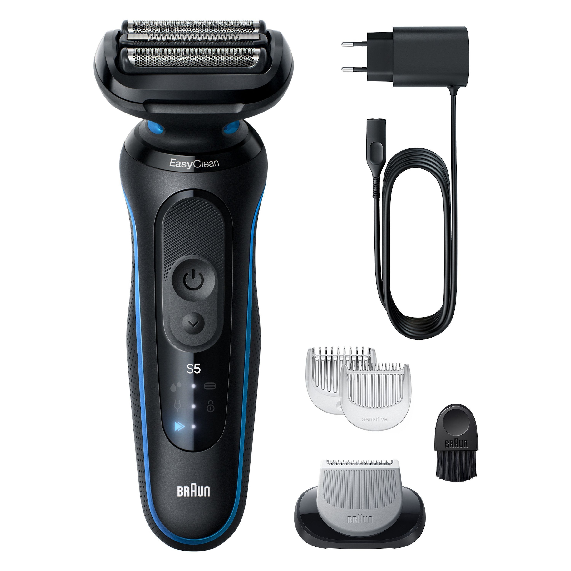 Braun Rasoirs électriques »Series 5 52-B1600s« 1 cuis Aufsätze 100% wasserdicht, Körperpflege-Aufsatz, Bis zu 50 Min, Made in Germany