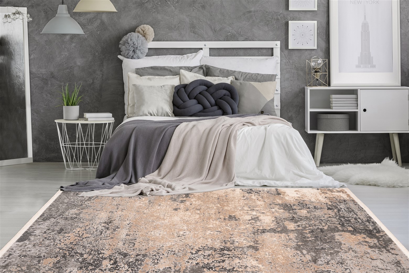 Arte Espina Teppich »Palace 525«, rechteckig, 13 mm Höhe, Soft Touch, Vintage-Design, dezente Farben