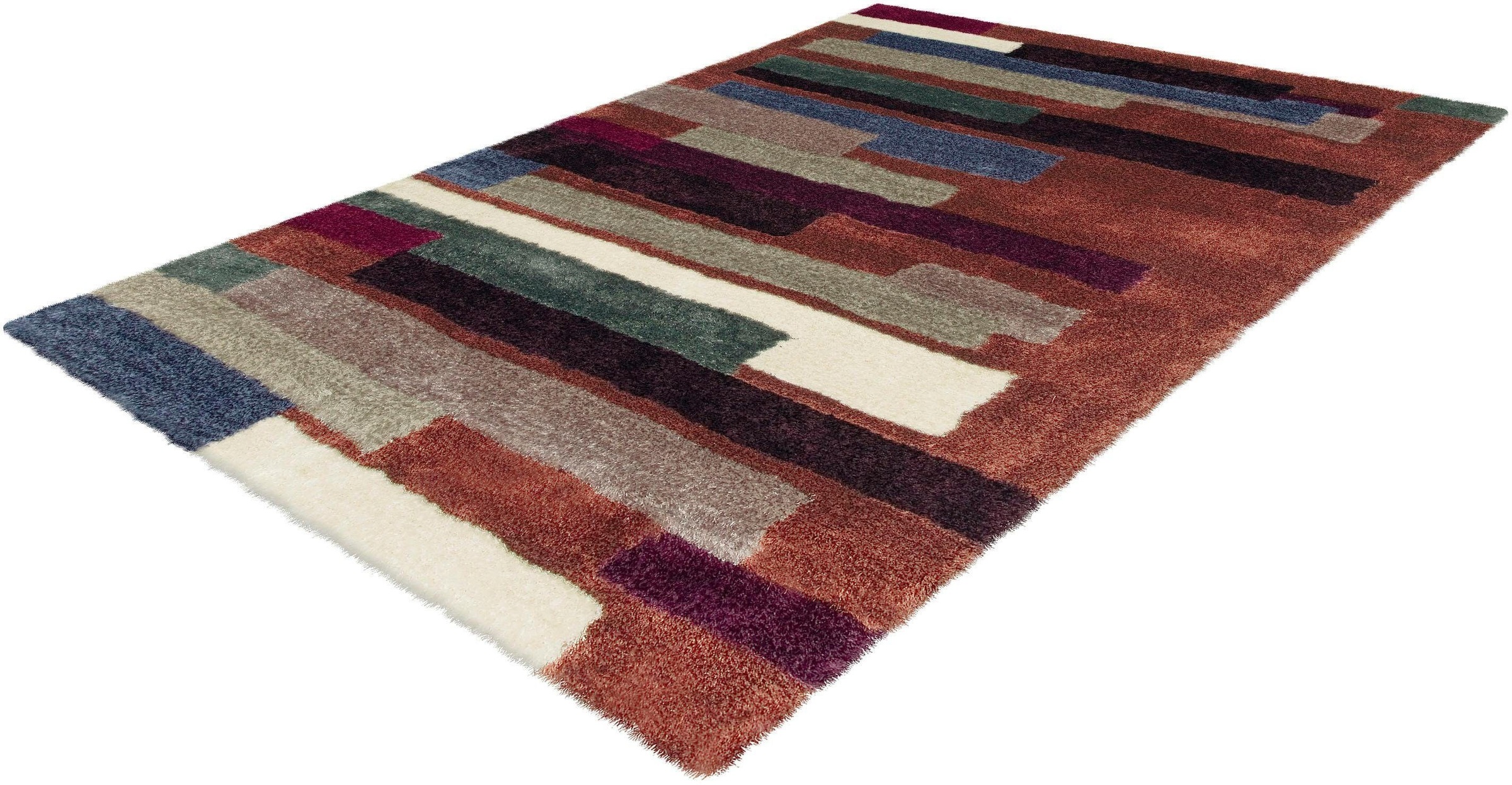 Image of calo-deluxe Hochflor-Teppich »Menari 8084«, rechteckig, 30 mm Höhe, besonders weich durch Microfaser, Wohnzimmer bei Ackermann Versand Schweiz