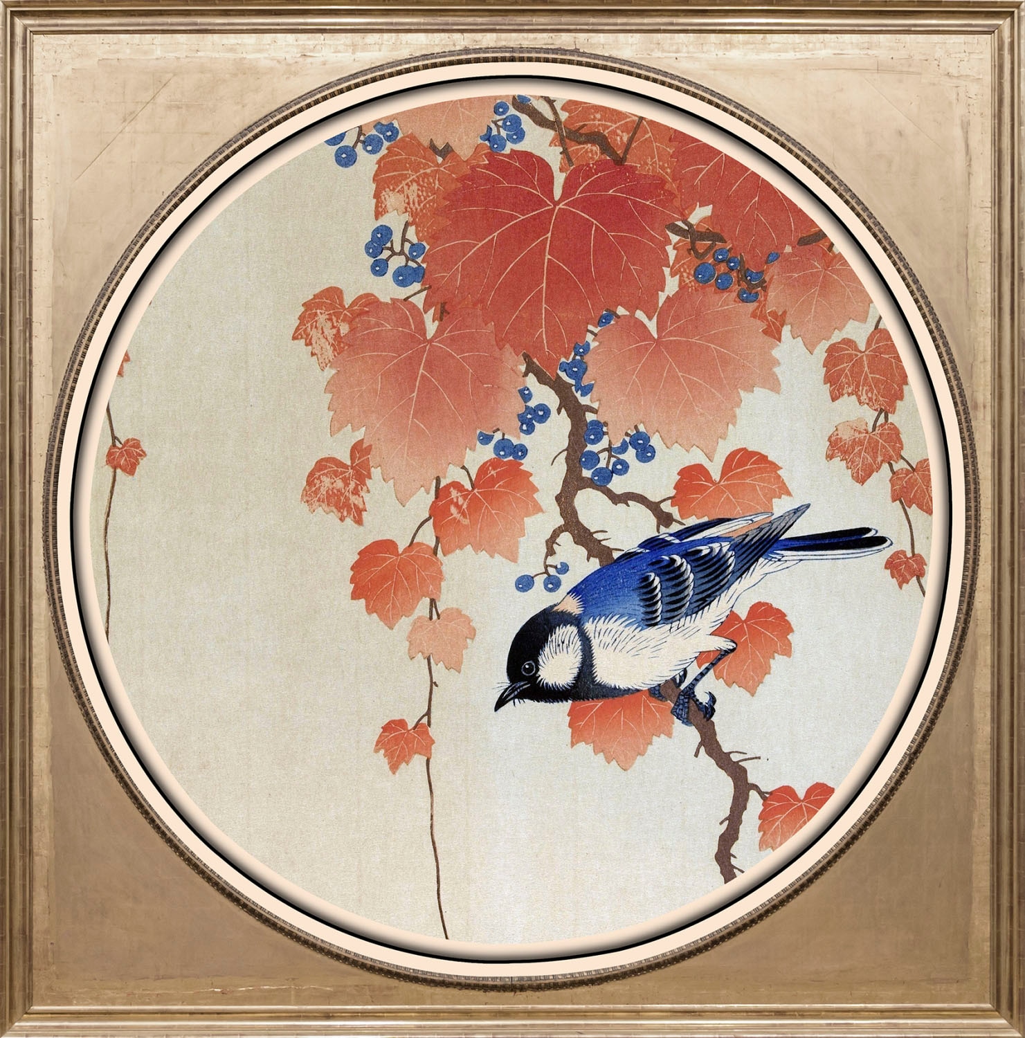 Image of queence Acrylglasbild "Vogel" Gemälde Kunst Pflanzen Vogelbilder Vögel Fine Art-Print in Galeriequalität