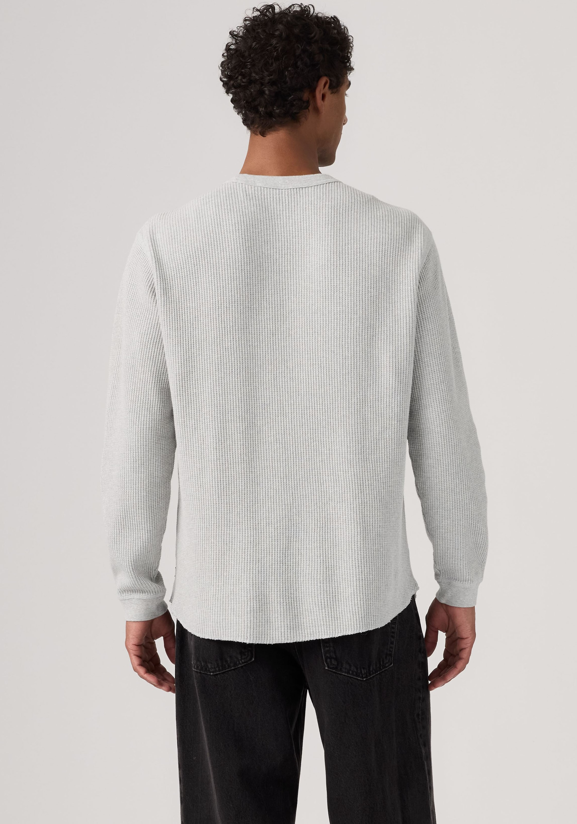 Levi's® T-shirt à manches longues motif en nid d'abeille
